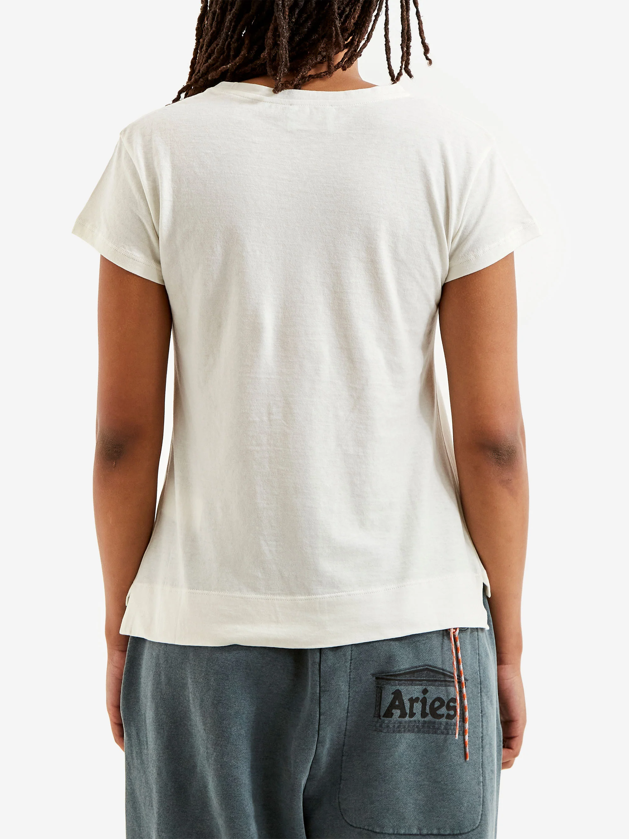 Aries J'adoro Western Cap Sleeve Tee W - Off White - Image 3