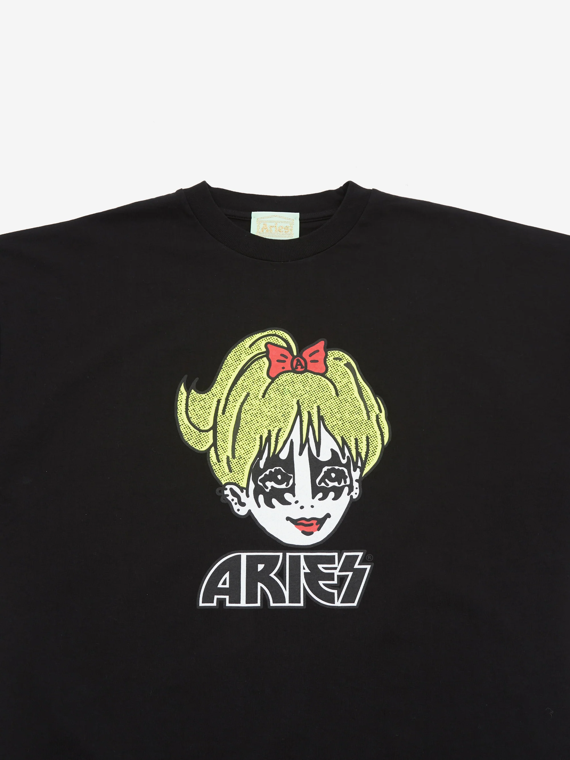 Aries Kiss Short Sleeve T-Shirt - Black - Image 3