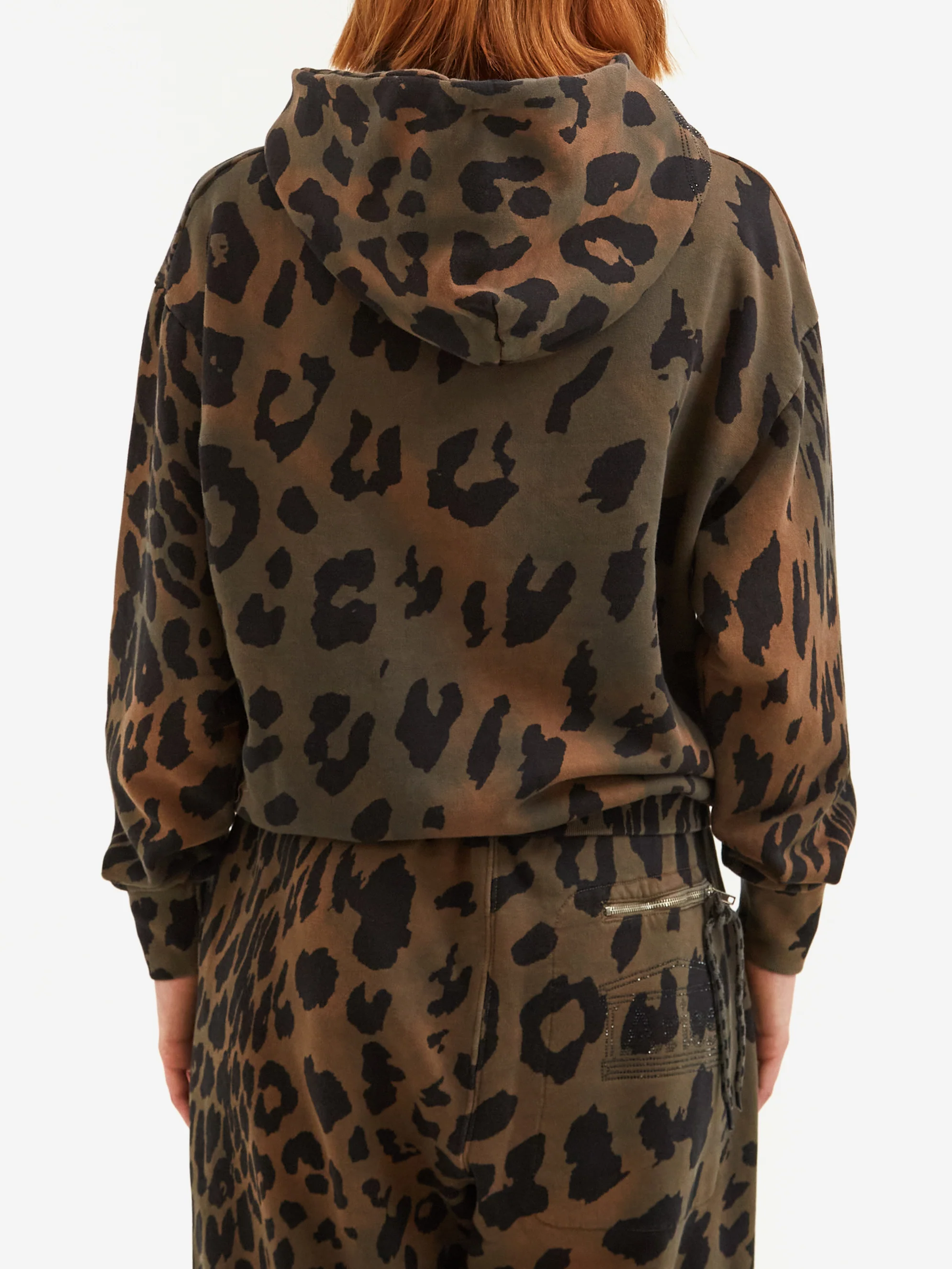 Aries Leopard Tie Dye Hoodie - Multi - Image 3