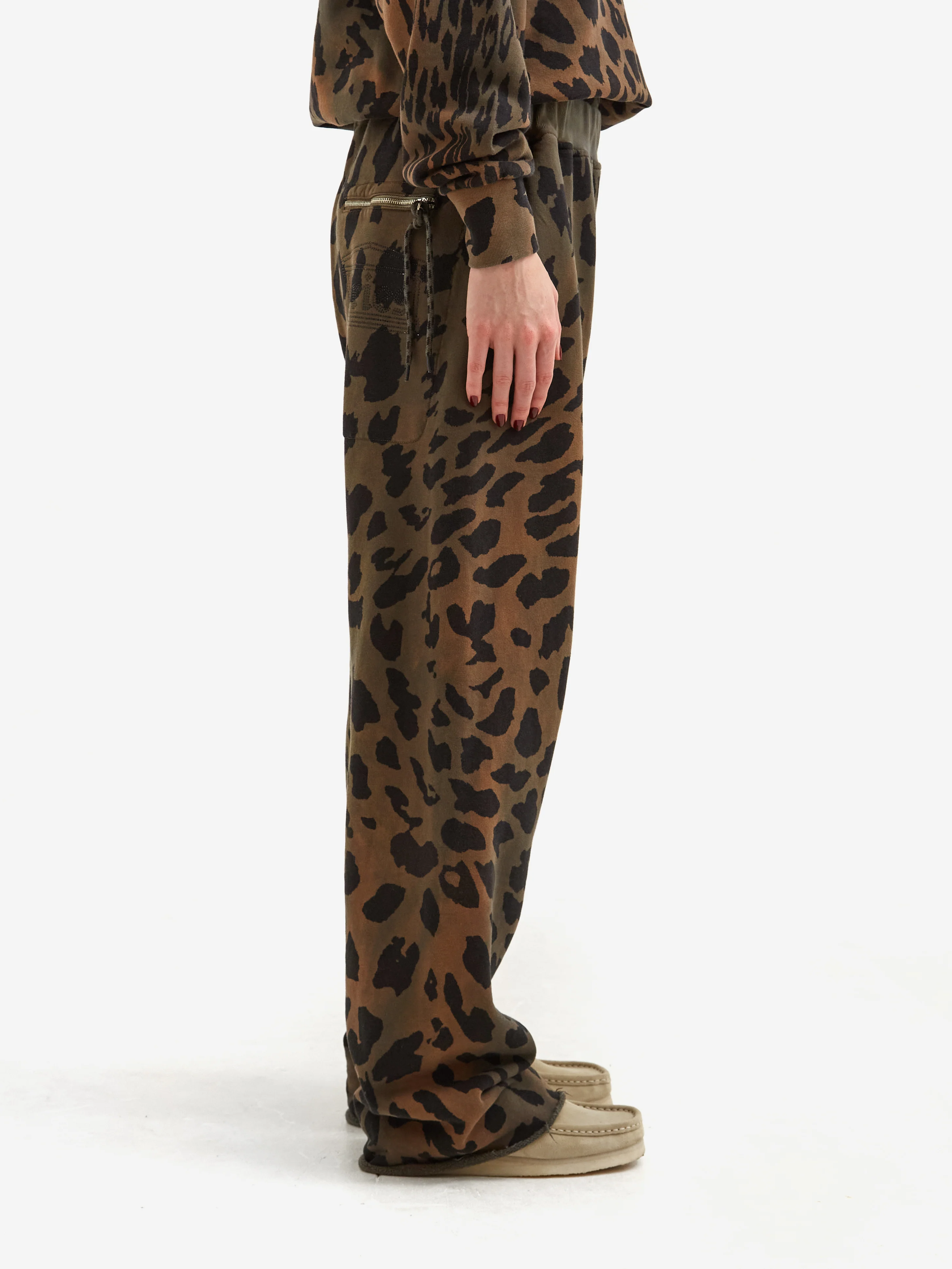 Aries Leopard Tie Dye Straight Sweatpant - Multi - Image 2