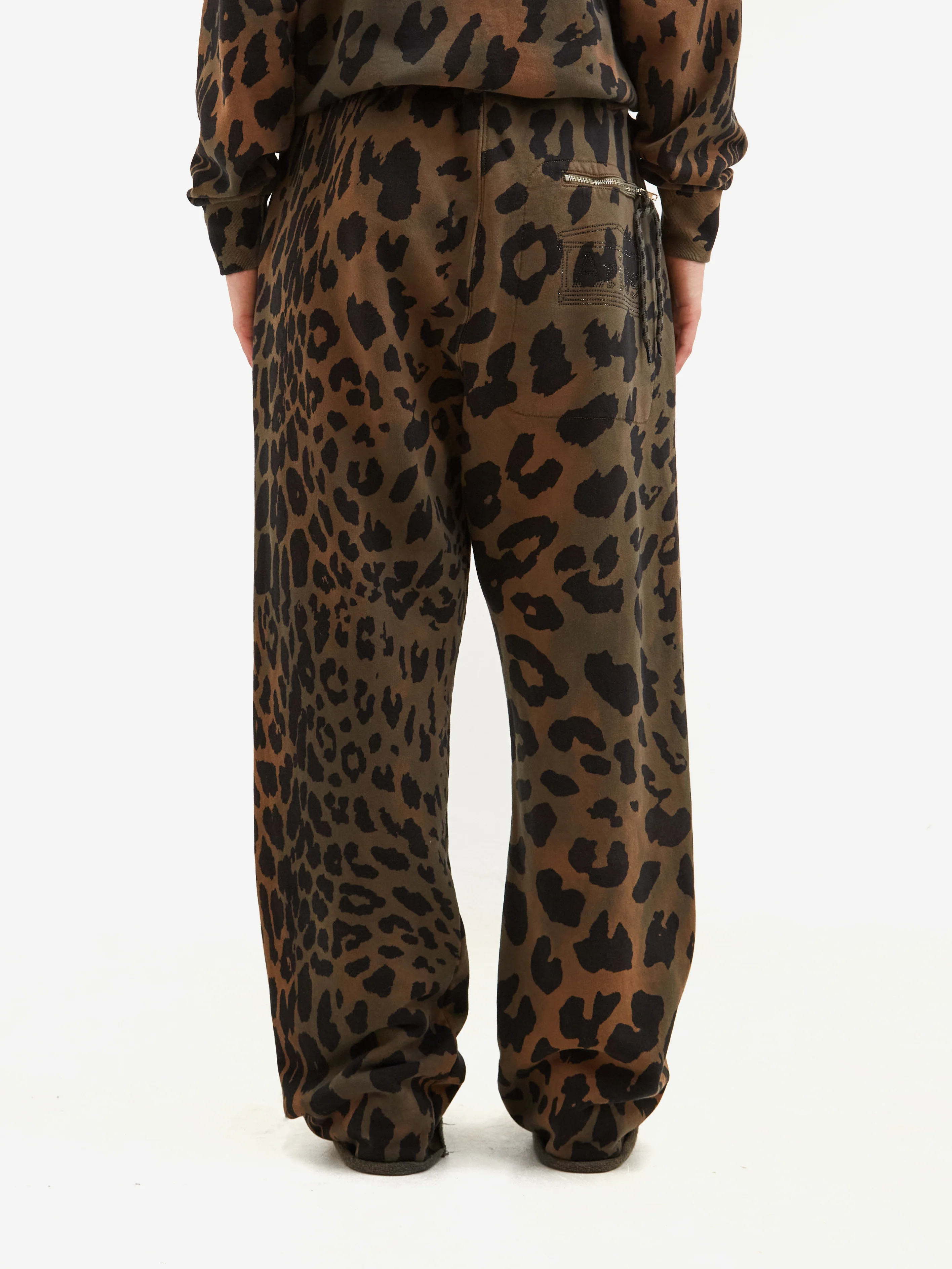 Aries Leopard Tie Dye Straight Sweatpant - Multi - Image 3