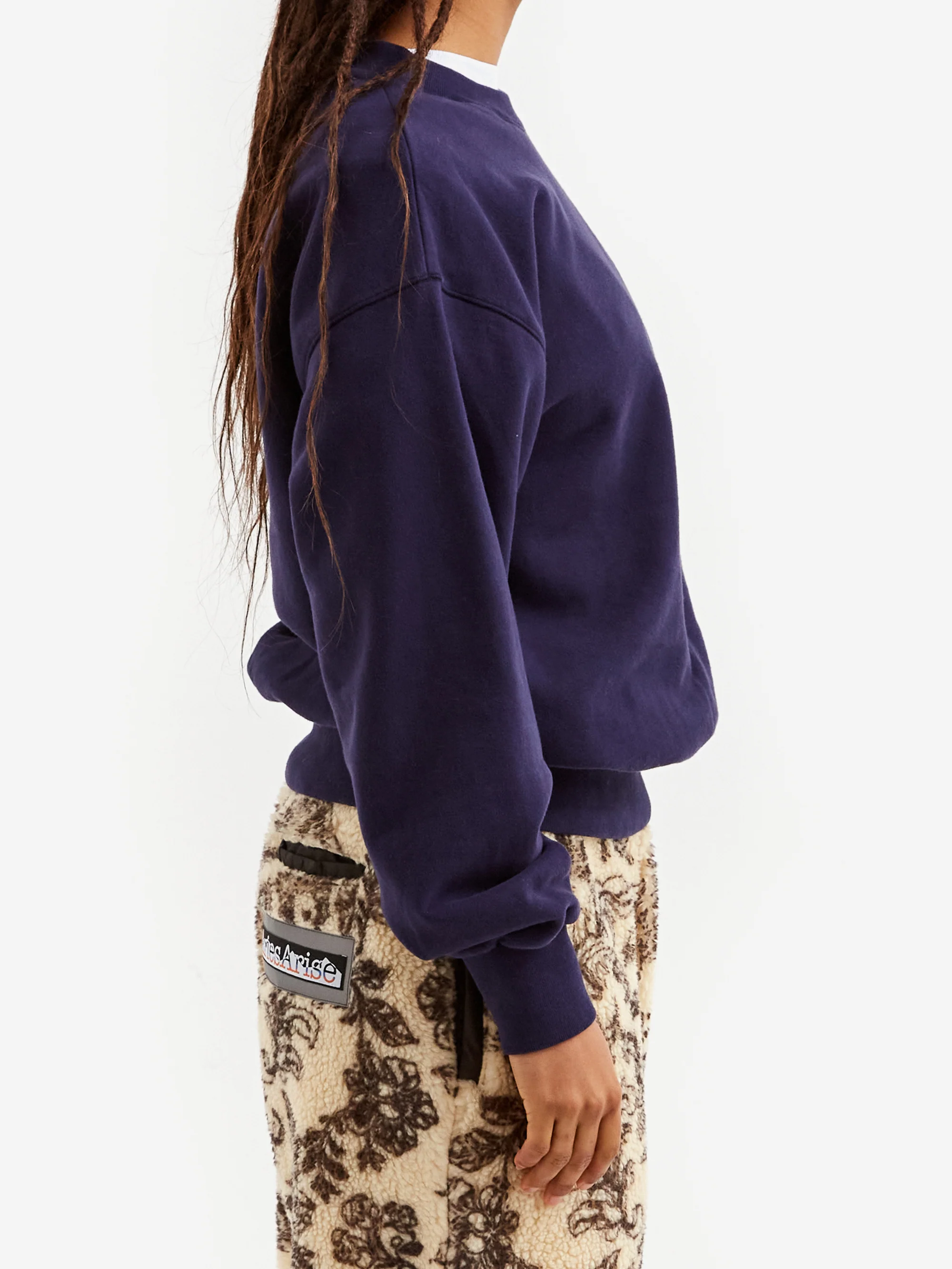 Aries Mini Temple Sweatshirt W - Navy - Image 2