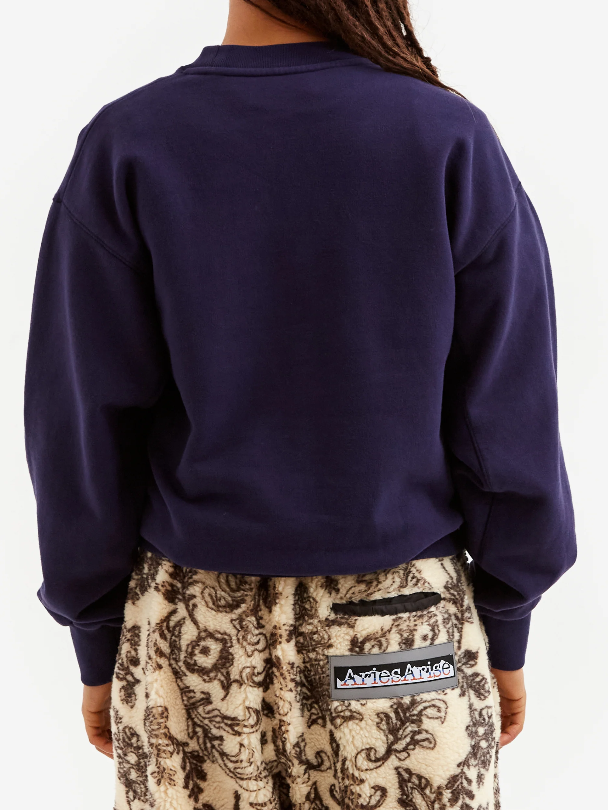 Aries Mini Temple Sweatshirt W - Navy - Image 3