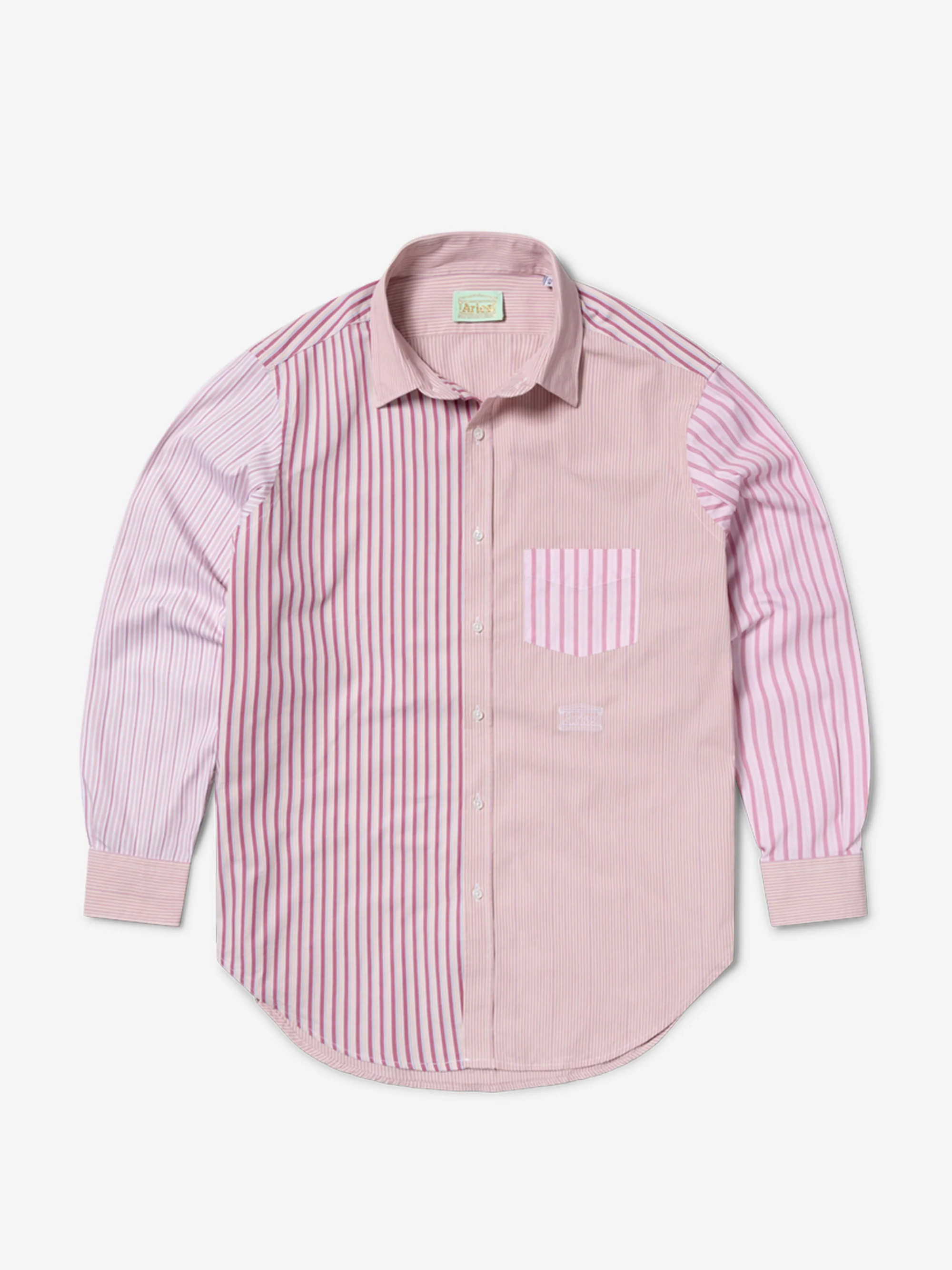 Aries Patchwork LS Shirt - Pink