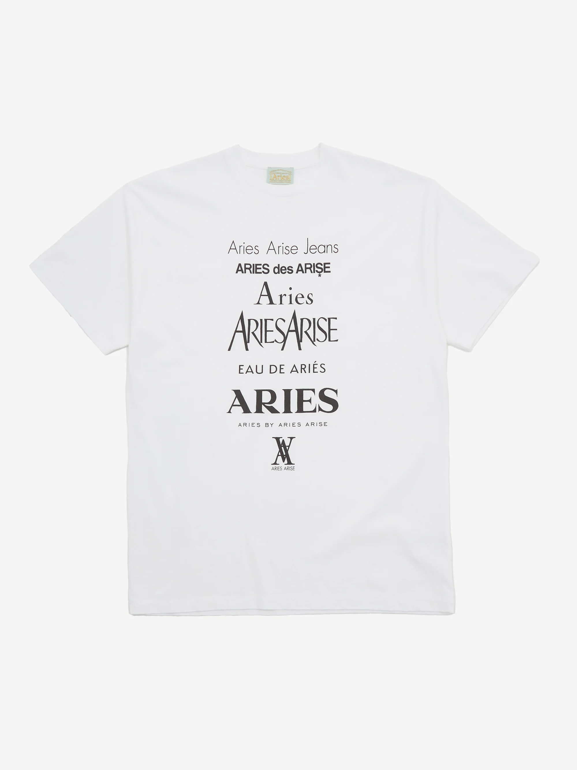 Aries Perfume Short Sleeve T-Shirt - White