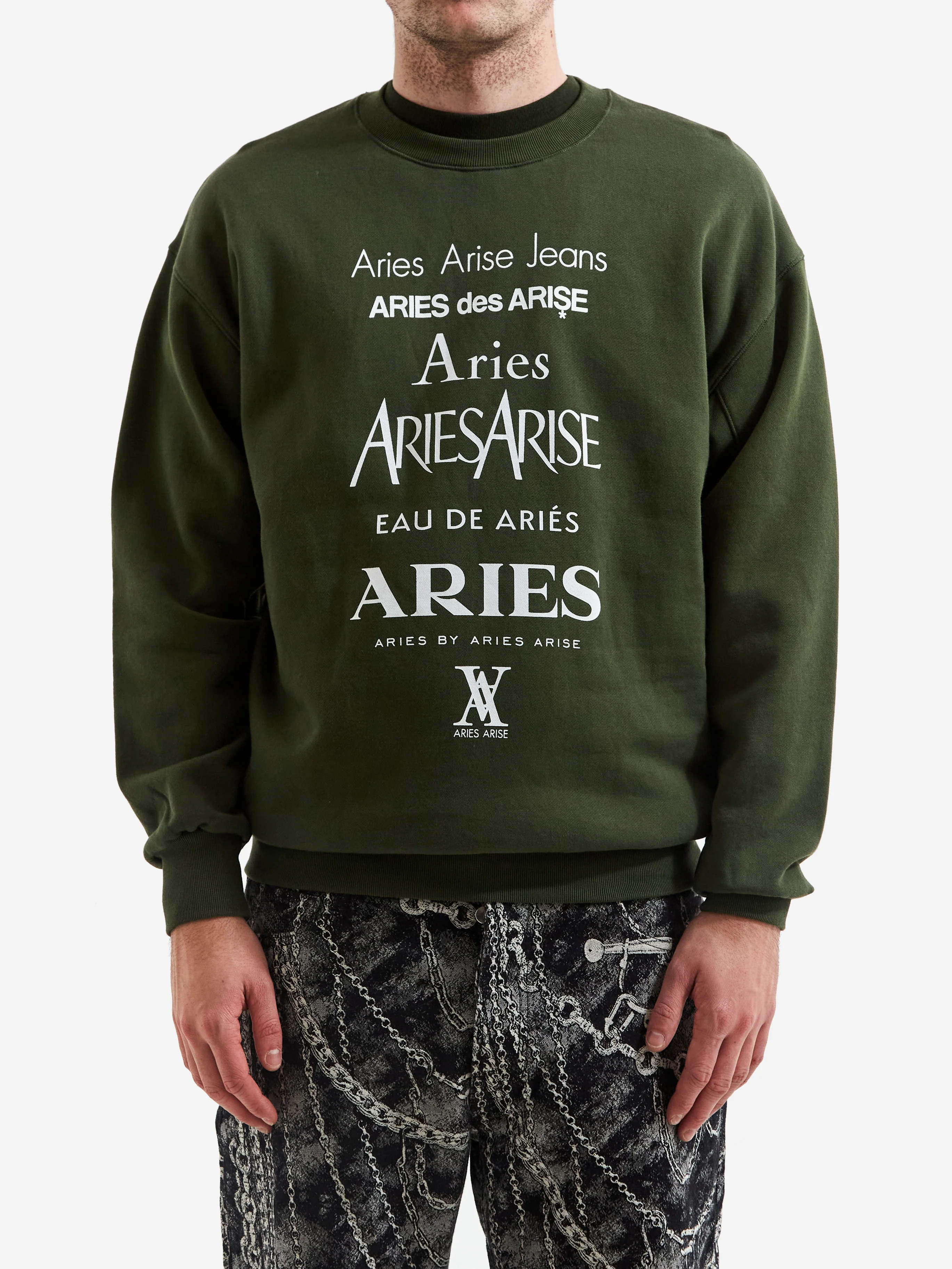 Aries Perfume Sweatshirt - Forest Green - Image 2