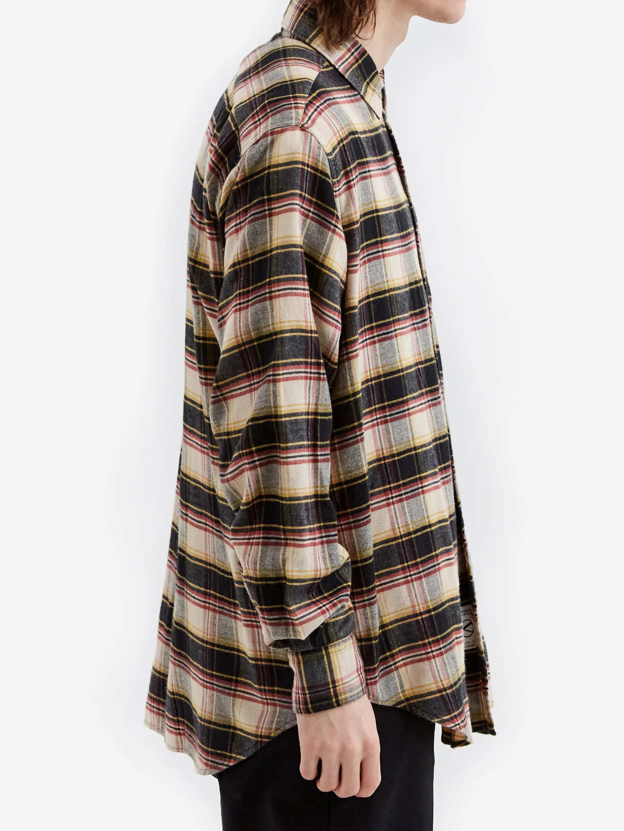 Aries Plaid Flannel Shirt - Multi - Image 5