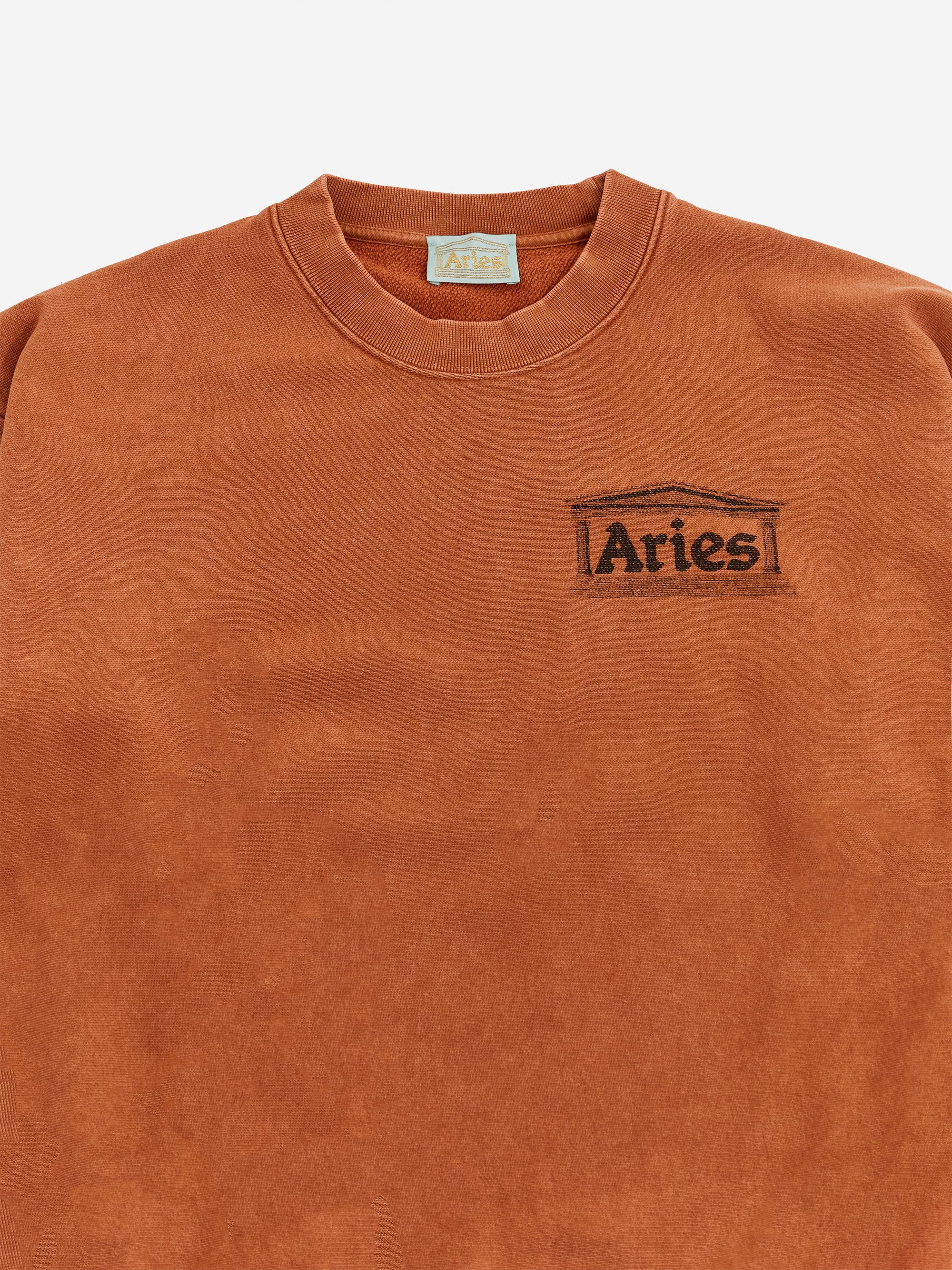 Aries Premium Aged Temple Sweatshirt - Caramel - Image 3