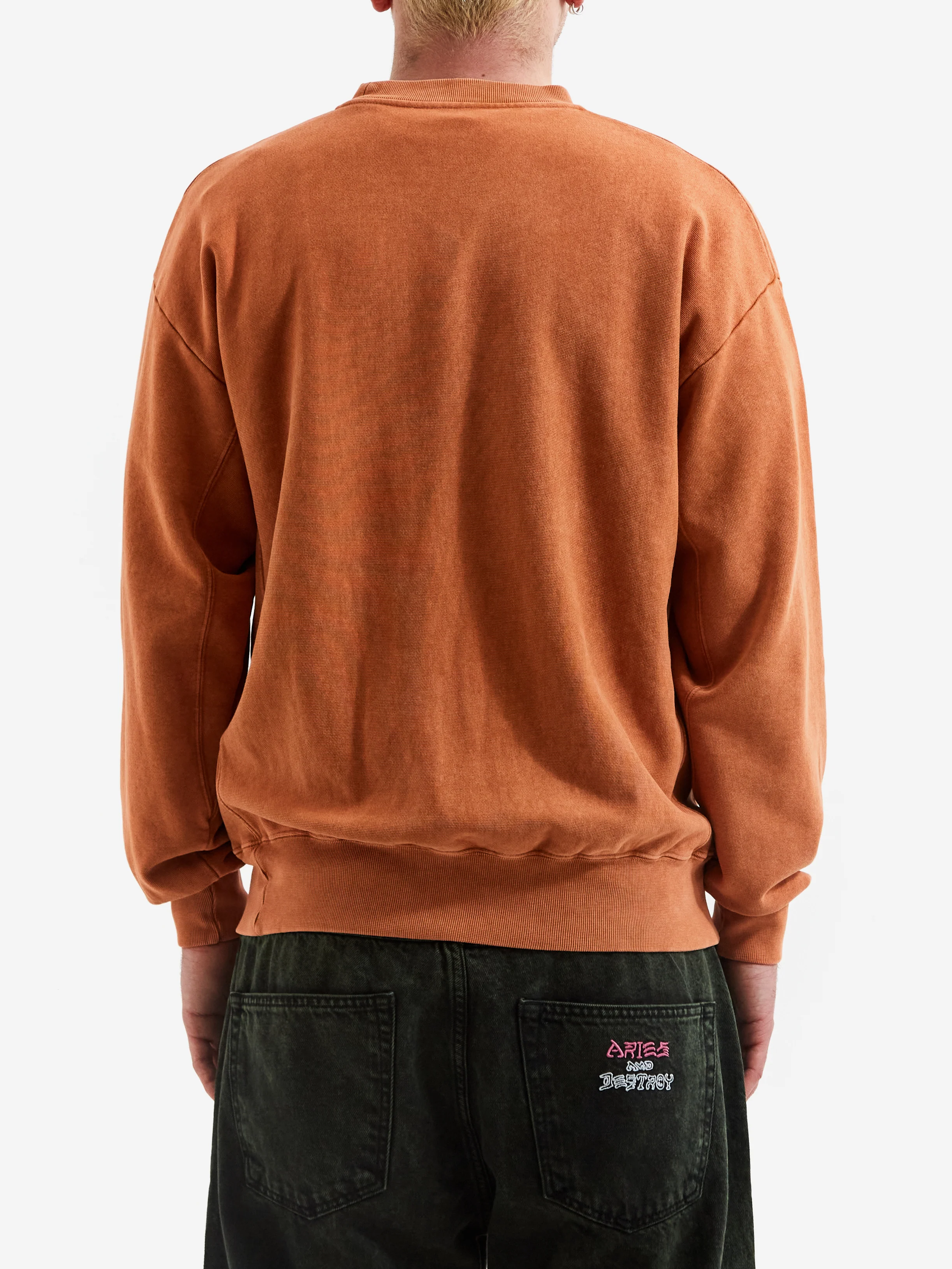 Aries Premium Aged Temple Sweatshirt - Caramel - Image 6