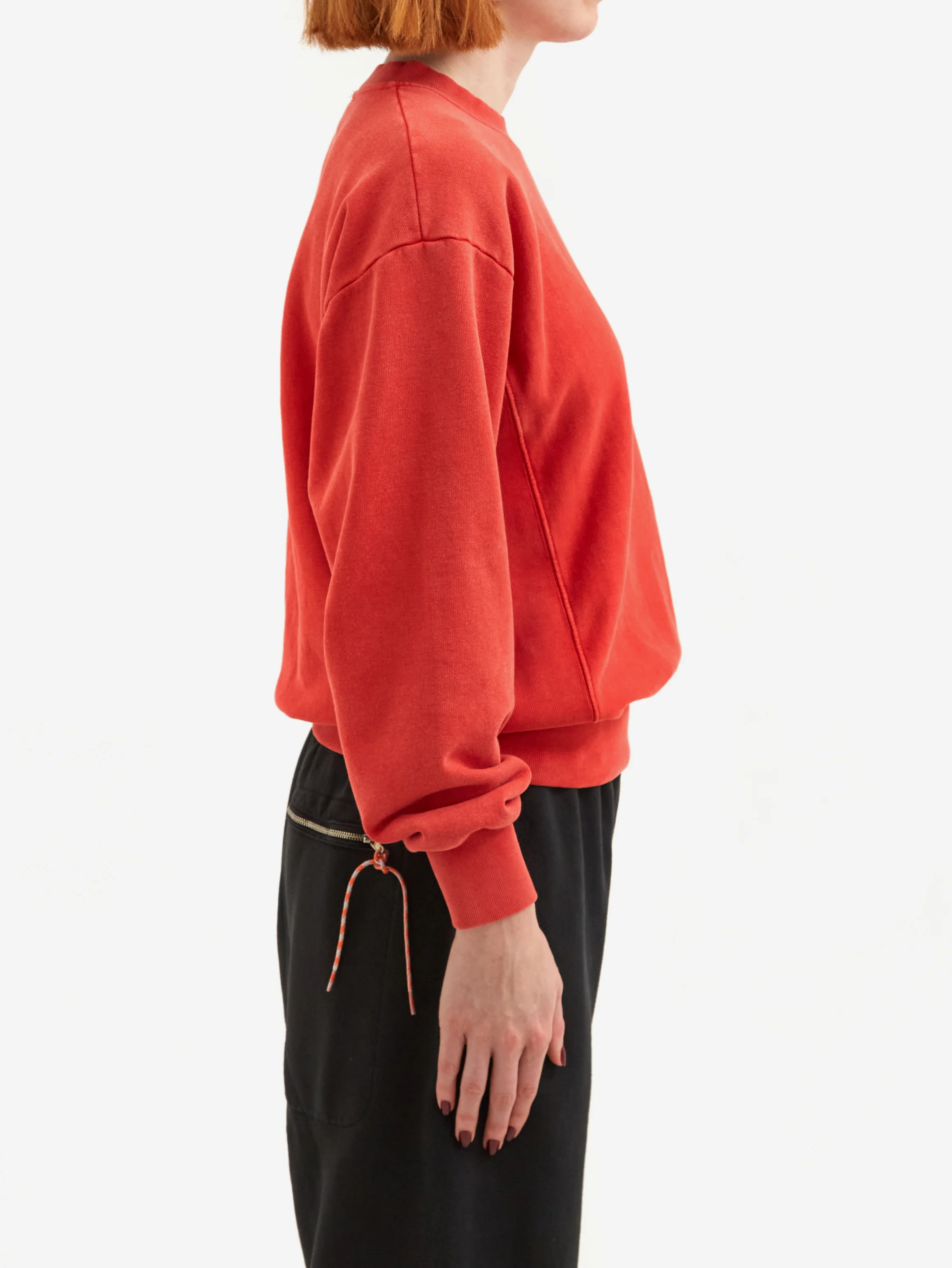 Aries Premium Aged Temple Sweatshirt - Red - Image 2