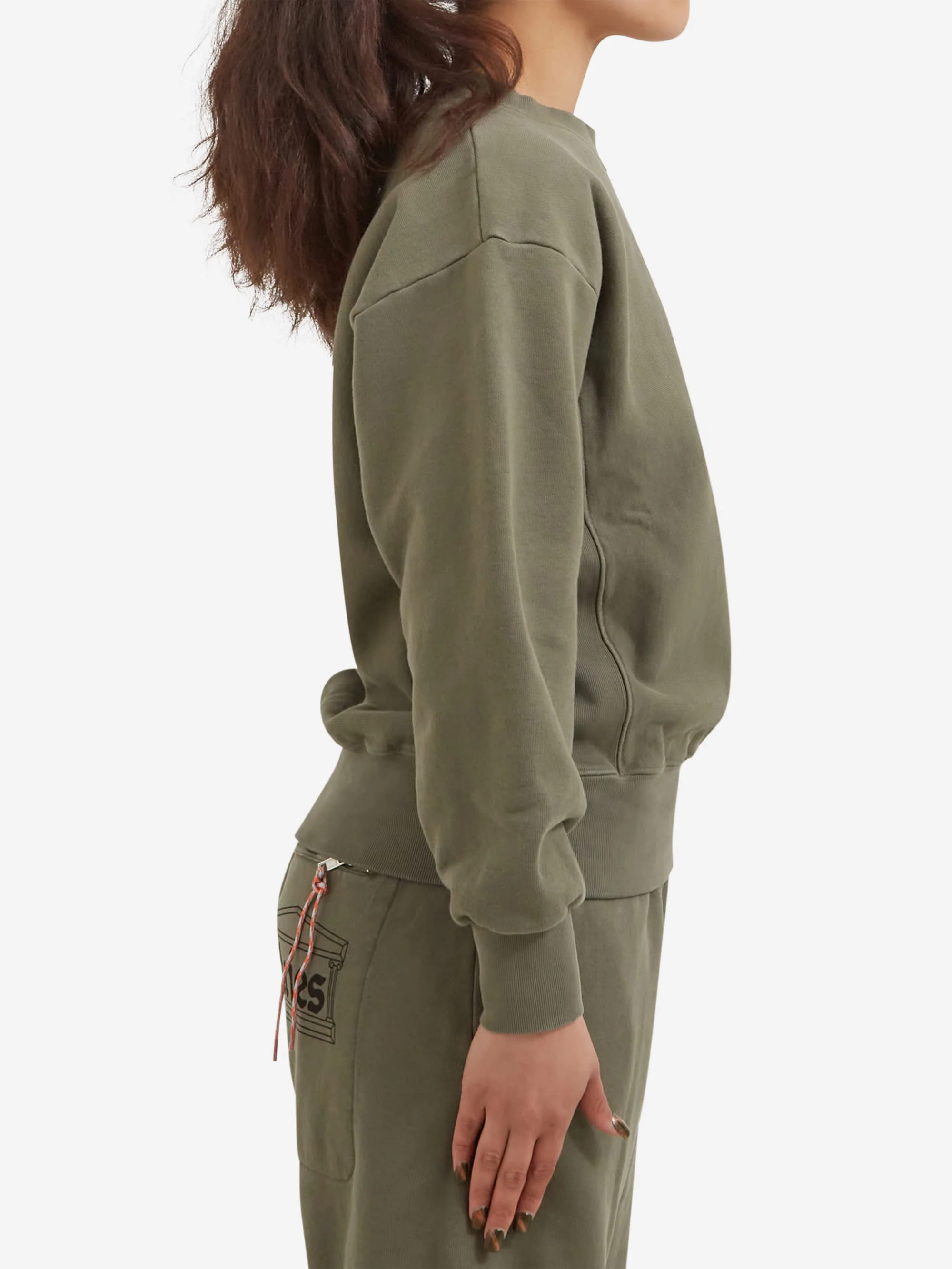 Aries Premium Aged Temple Sweatshirt W - Olive - Image 2