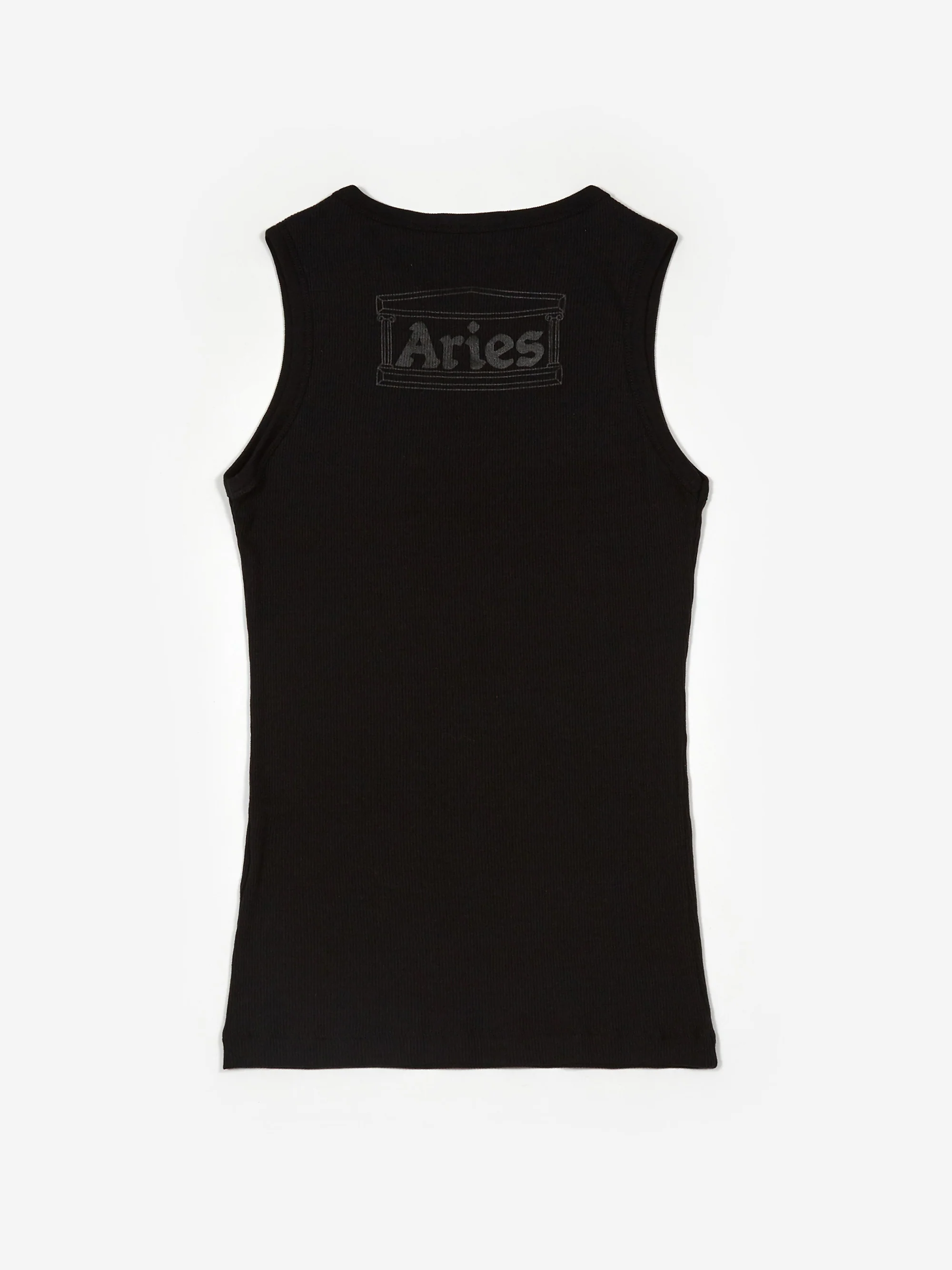Aries Racer-Back Rib Vest (Twin Pack) - White/Black - Image 11
