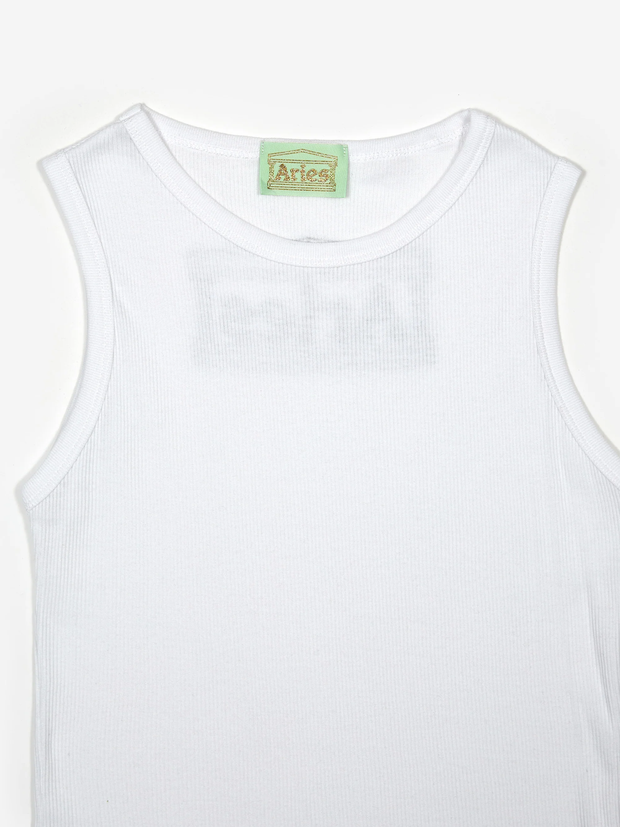 Aries Racer-Back Rib Vest (Twin Pack) - White/Black - Image 12