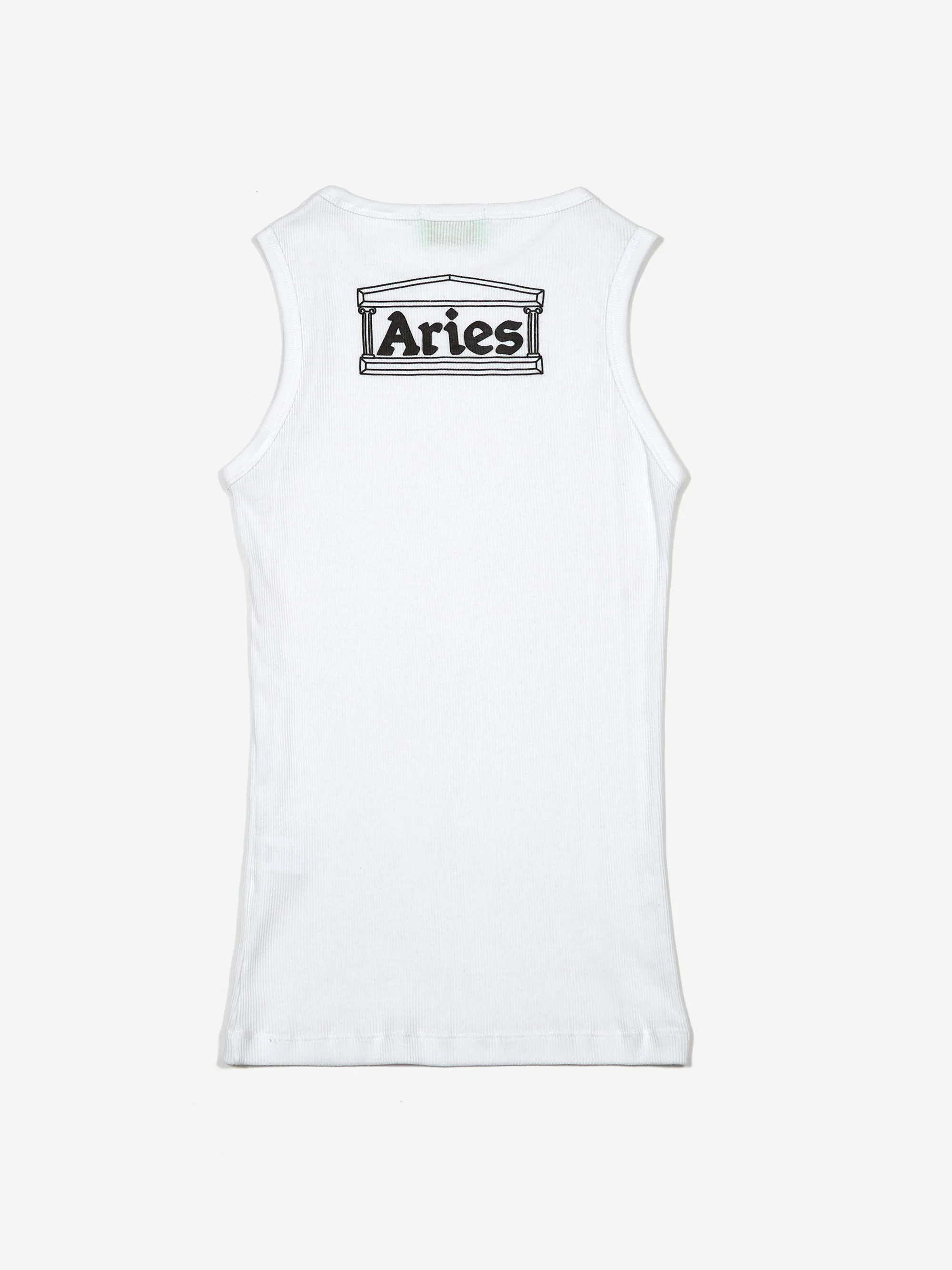 Aries Racer-Back Rib Vest (Twin Pack) - White/Black - Image 14