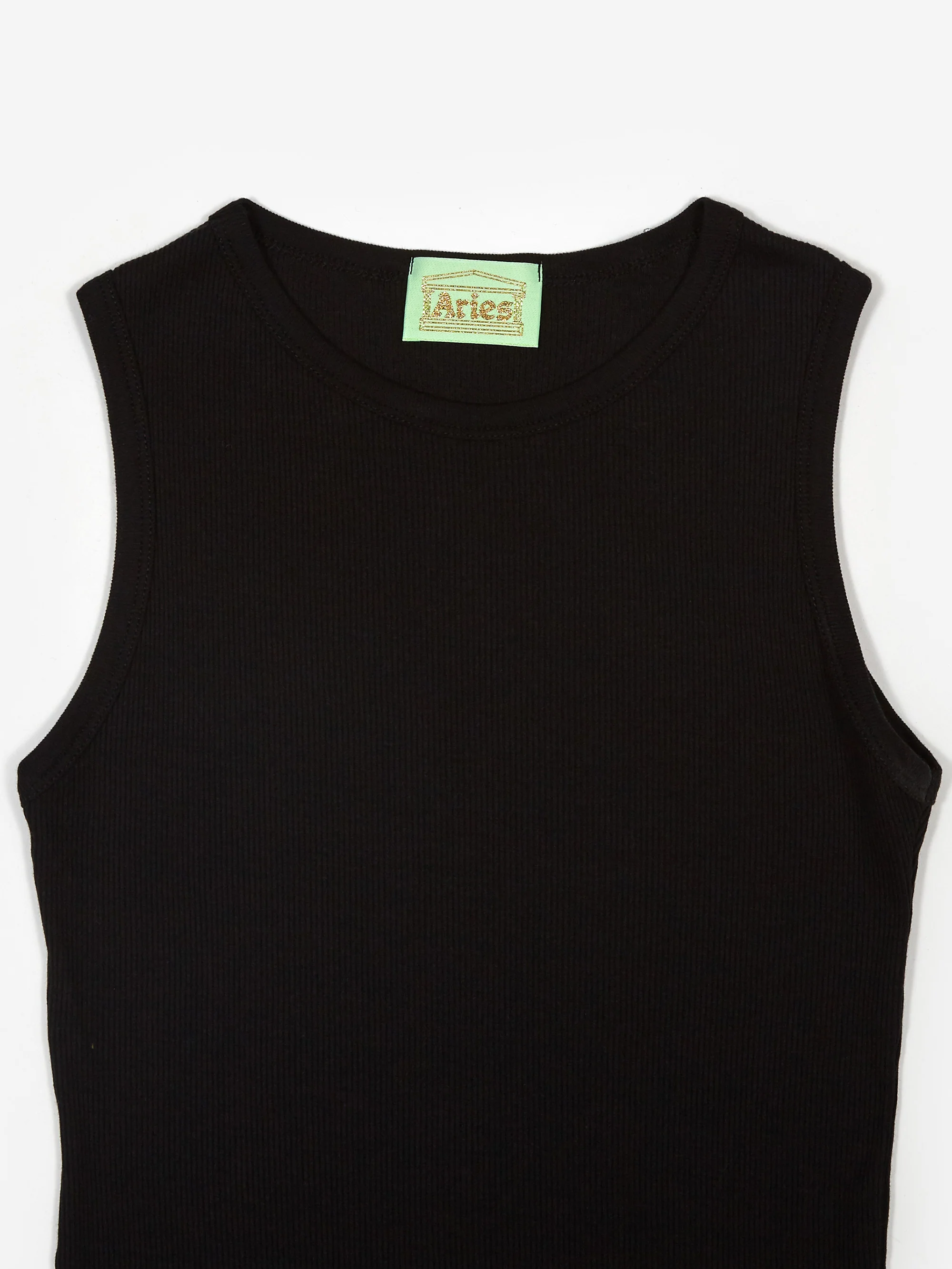 Aries Racer-Back Rib Vest (Twin Pack) - White/Black - Image 9