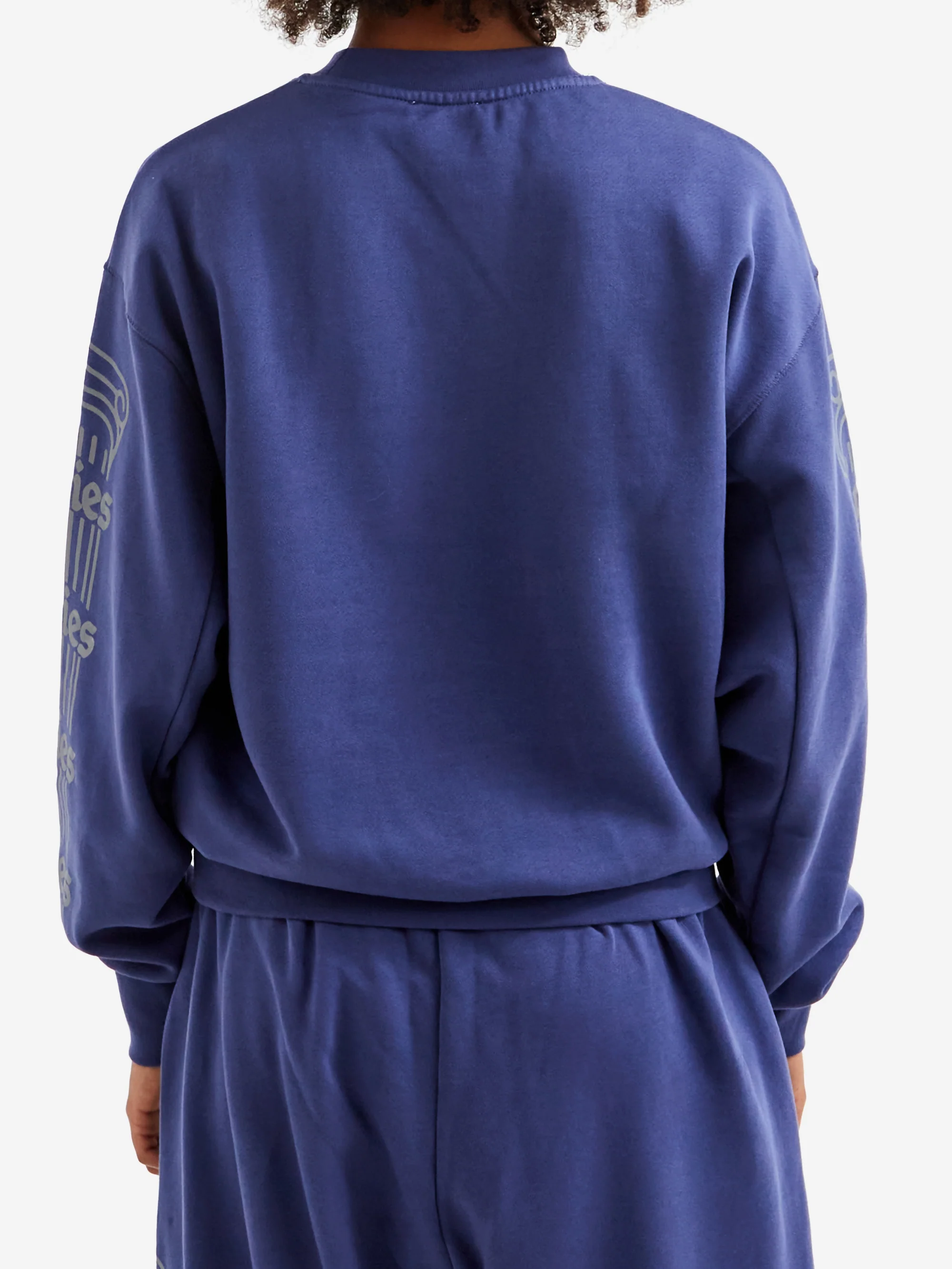 Aries Reflective Column Sweatshirt - Navy - Image 3