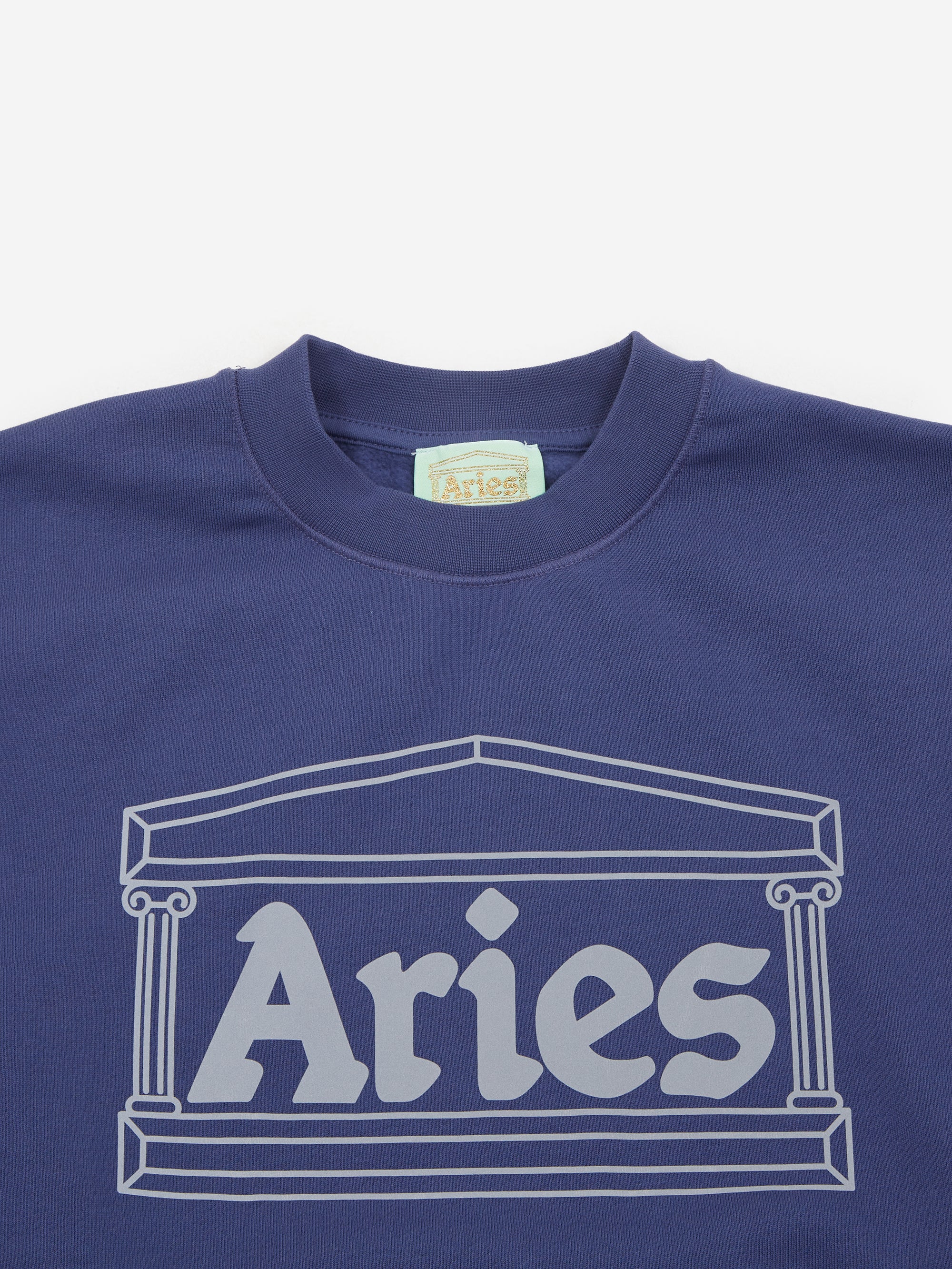 Aries Reflective Column Sweatshirt - Navy - Image 5