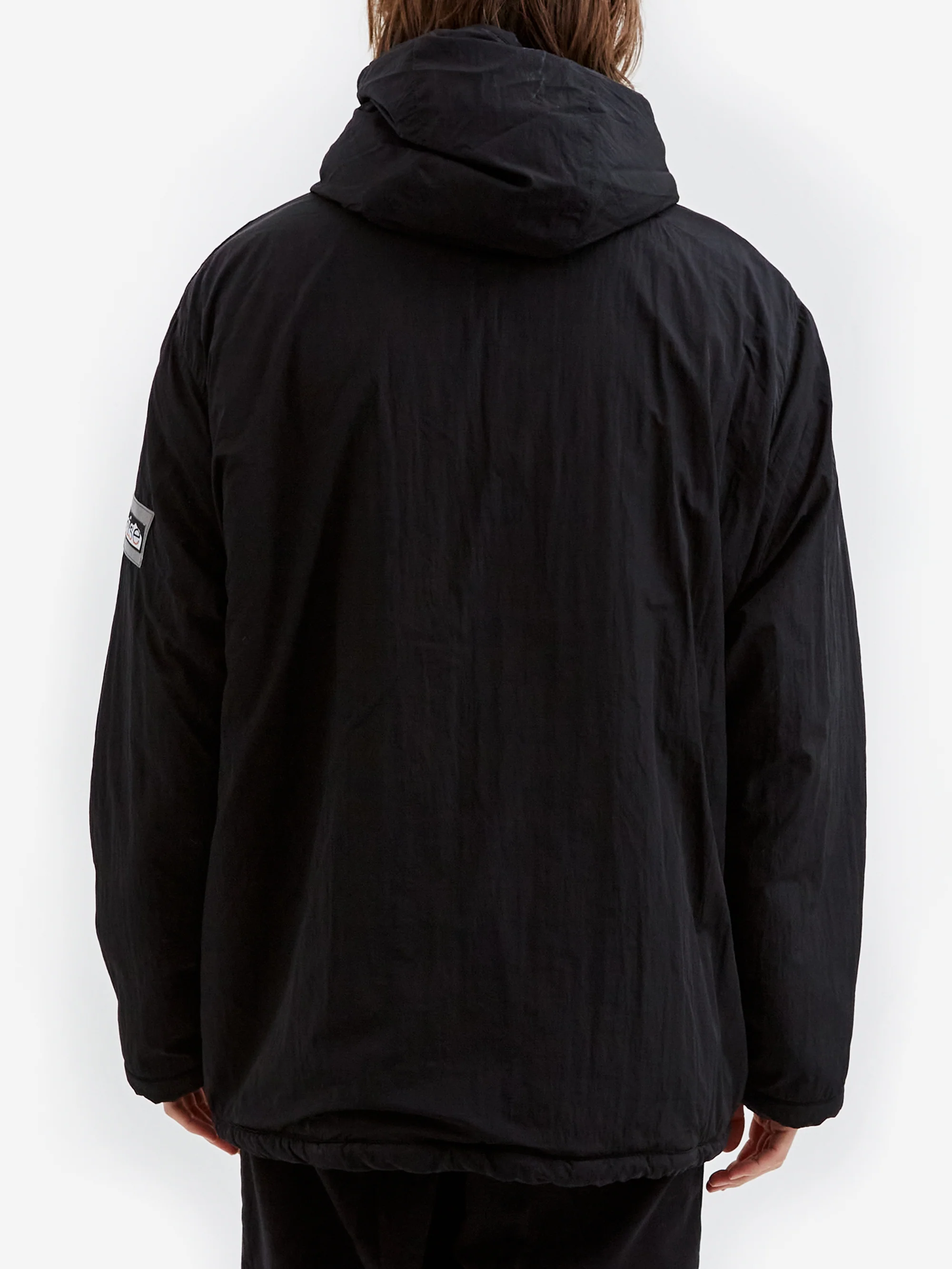 Aries Reversible Nylon and Floral Fleece Parka - Ecru - Image 12