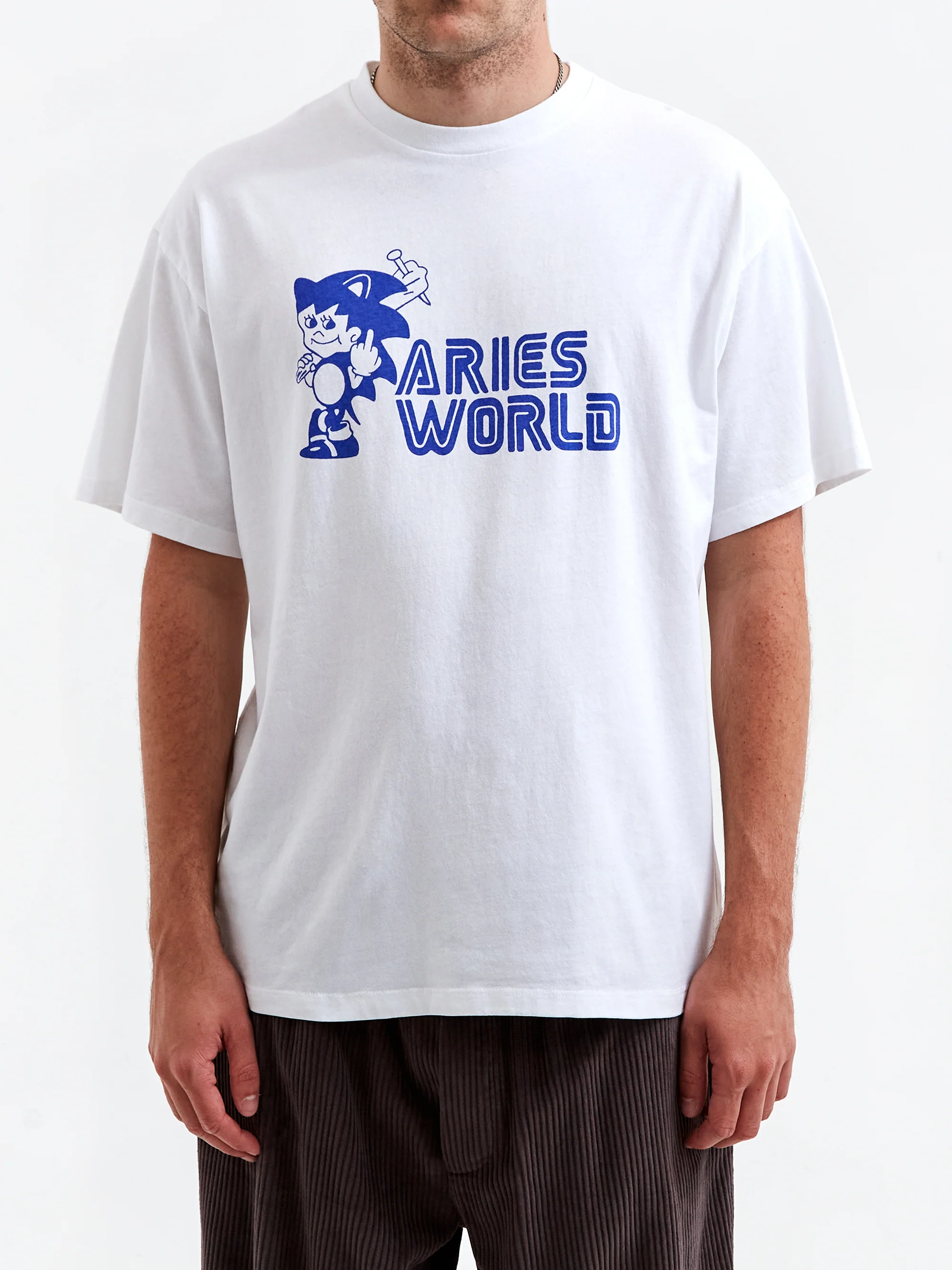 Aries Sonico Short Sleeve T-Shirt - White - Image 2