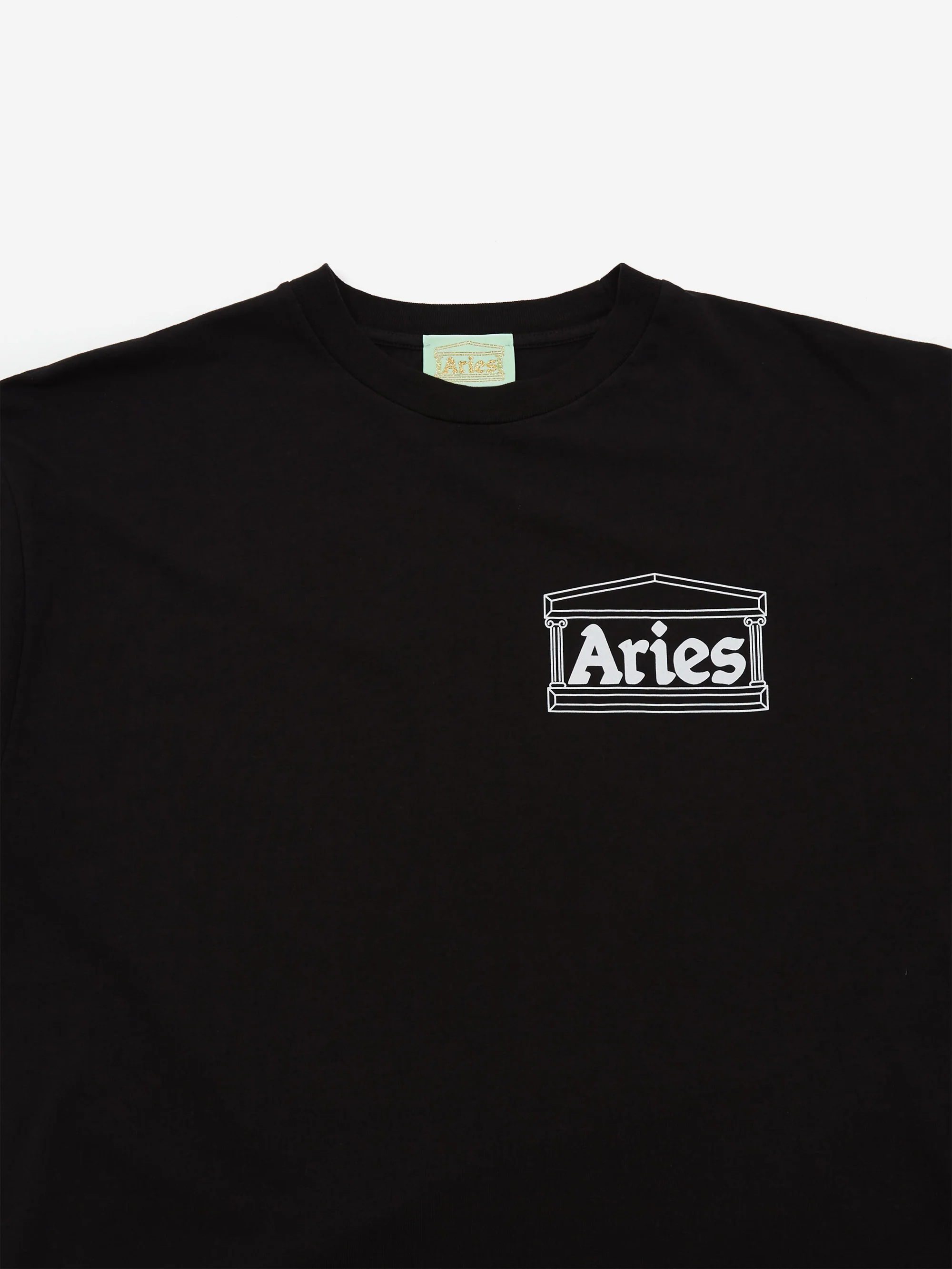 Aries Stoned Temple Short Sleeve T-Shirt - Black - Image 3