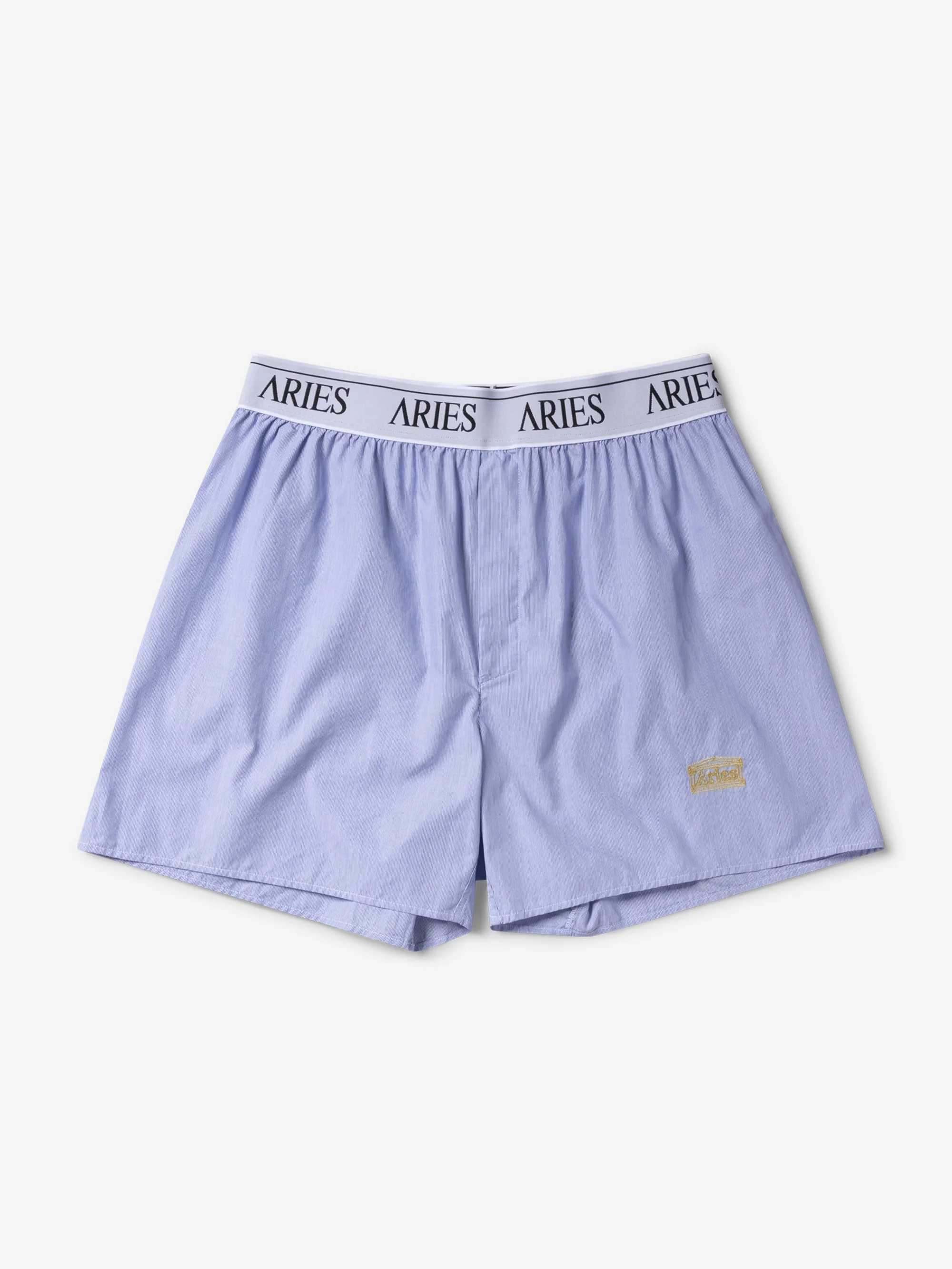 Aries Stripe Poplin Classic Boxer Shorts - Blue