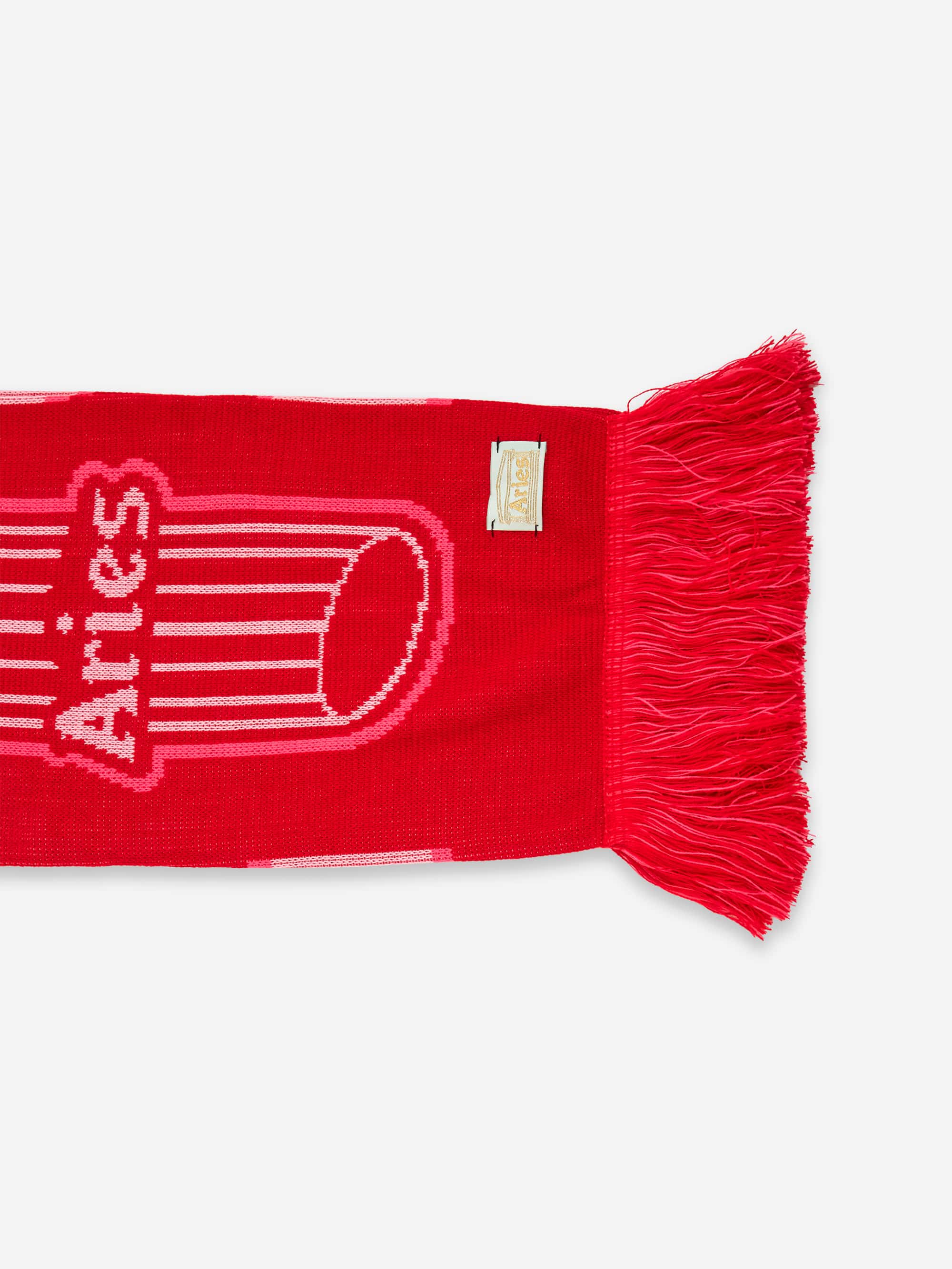 Aries Stripey Column Scarf - Hot Pink - Image 2