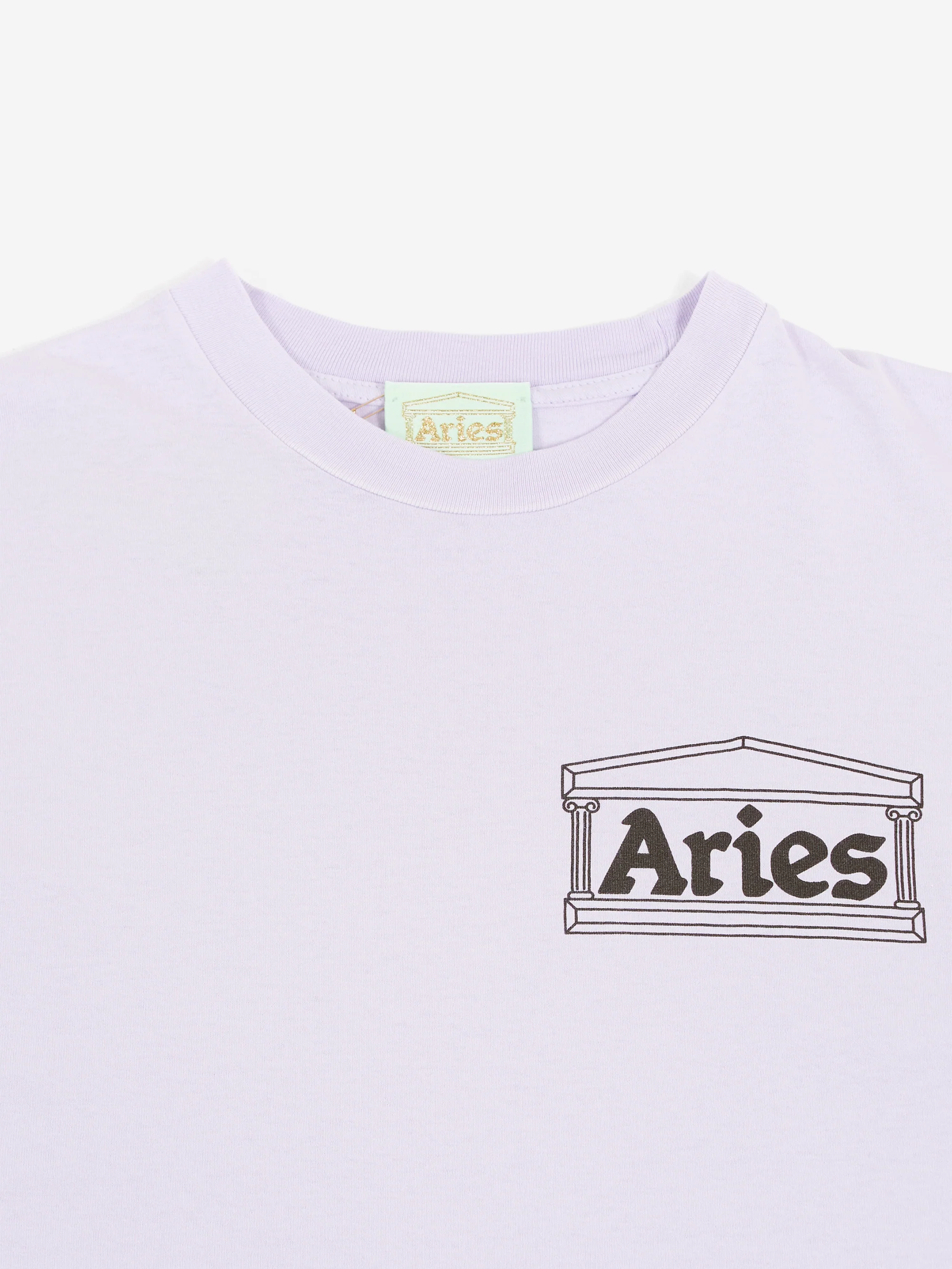 Aries Sunbleached Temple Short Sleeve Tee W - Purple - Image 5