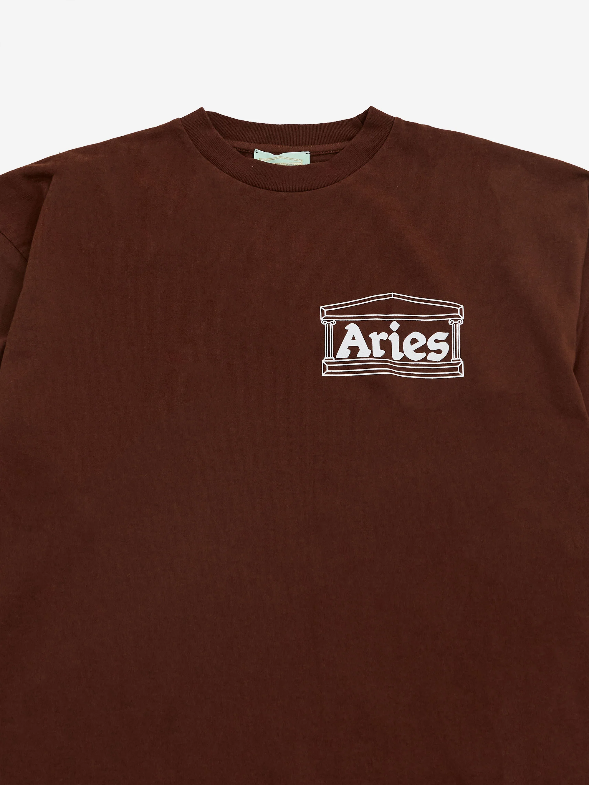Aries Temple Long Sleeve T-Shirt - Brown - Image 2