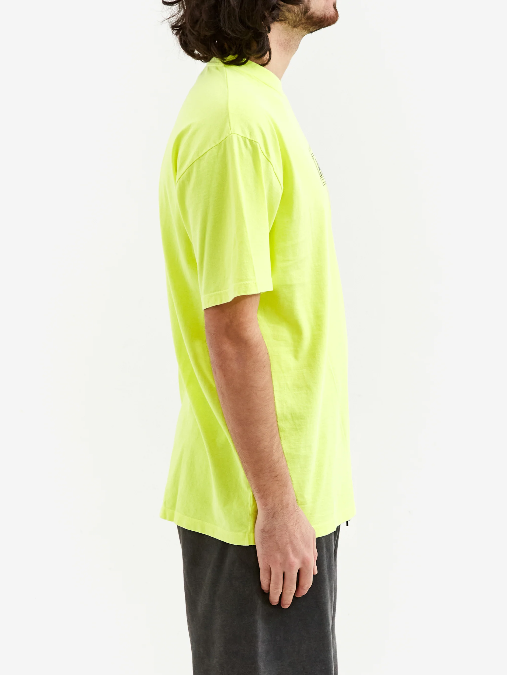 Aries Temple Short Sleeve T-Shirt - Fluoro Yellow - Image 5
