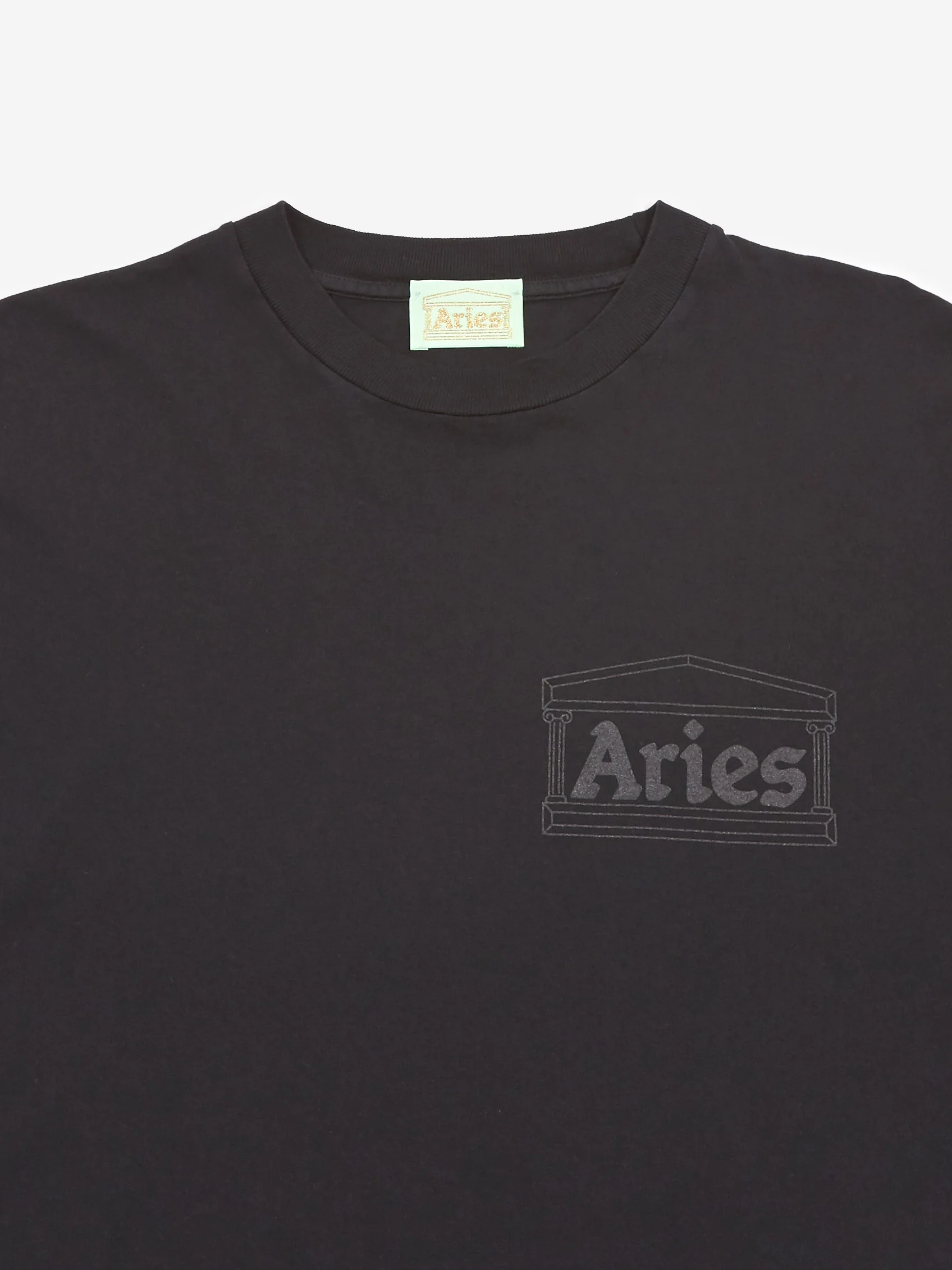 Aries Temple Short Sleeve T-Shirt W - Black - Image 5