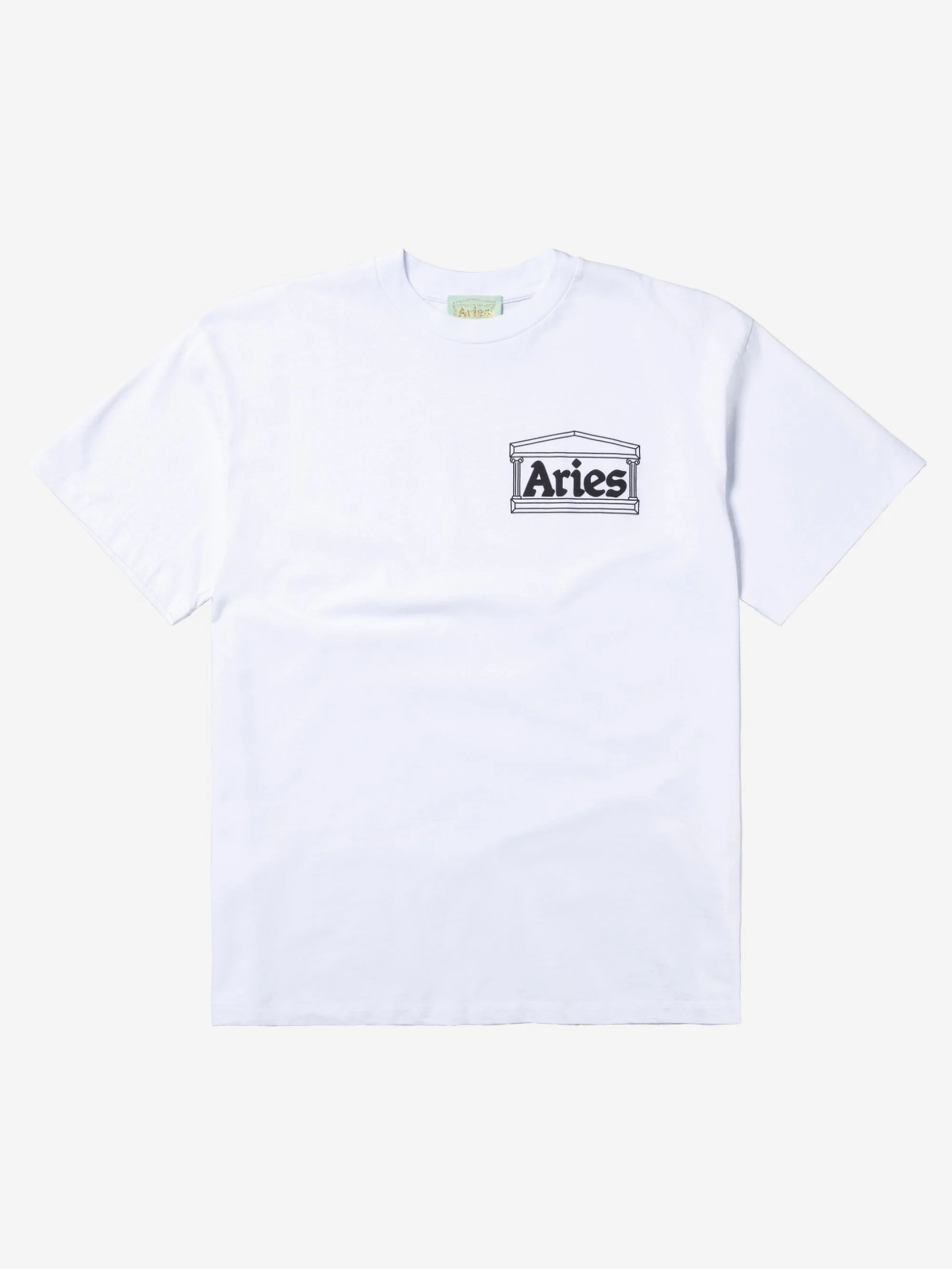 Aries Temple SS Tee W - White