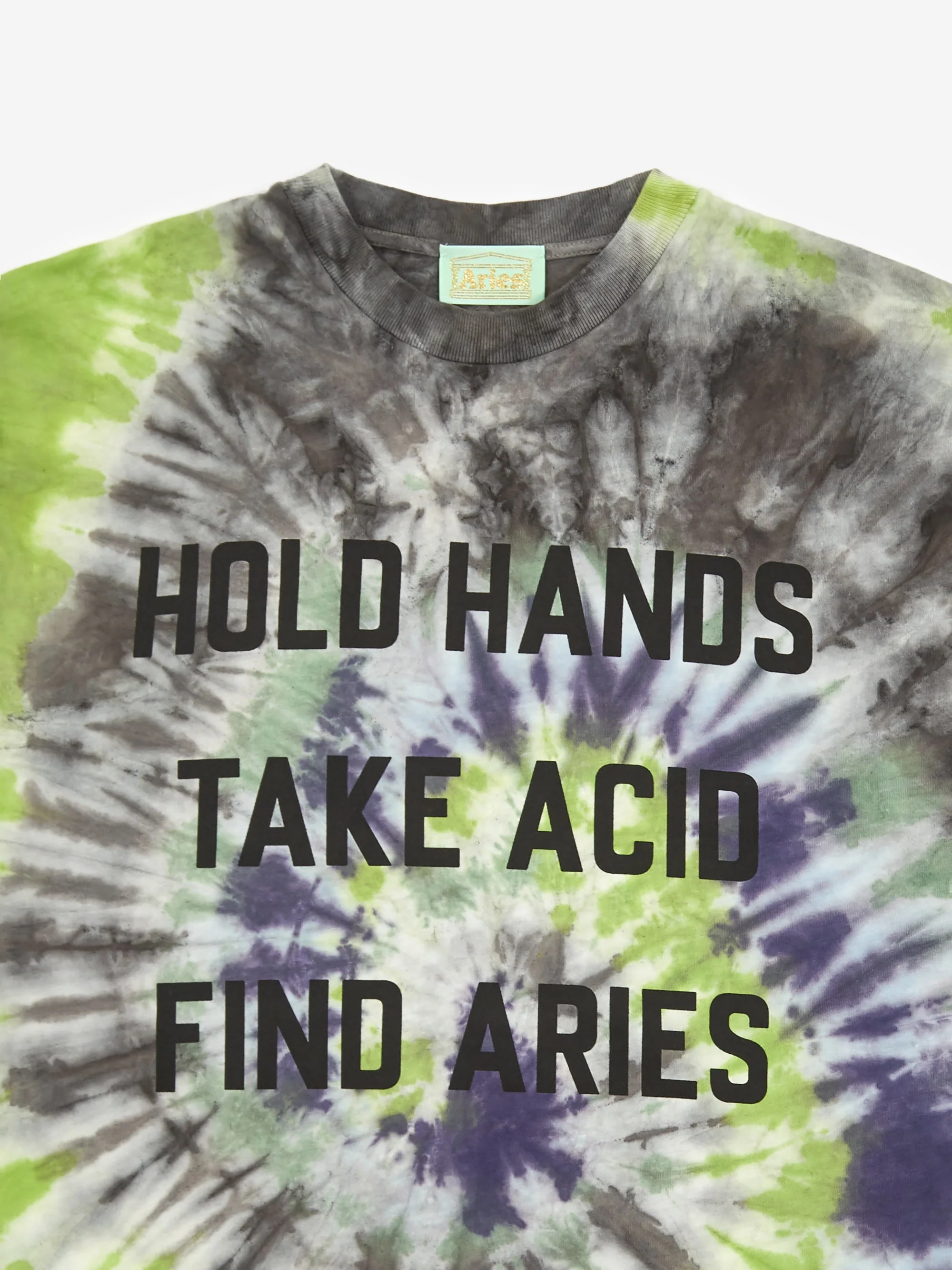 Aries Tie Dye Acid Shortsleeve T-Shirt - Multi - Image 3