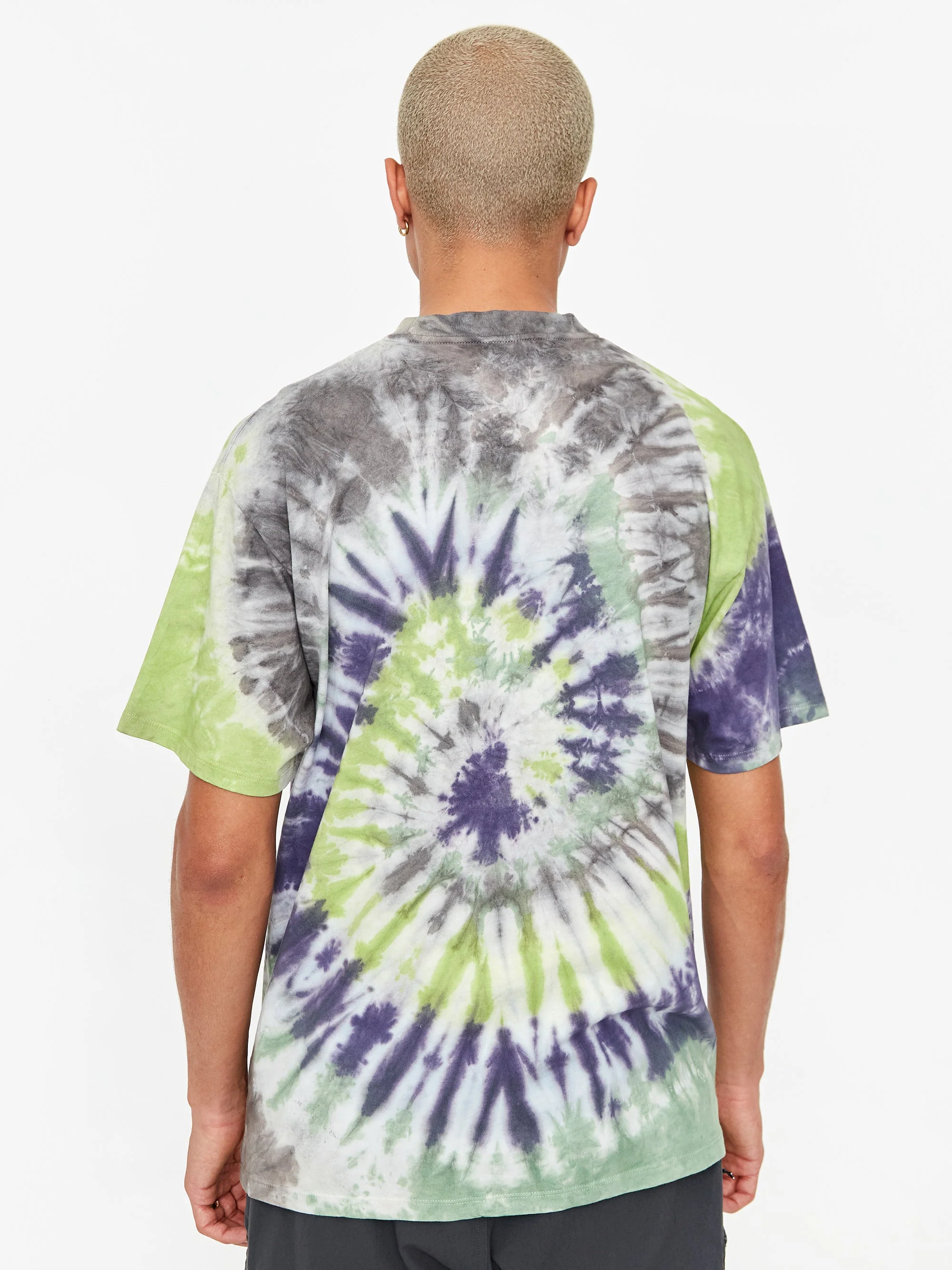 Aries Tie Dye Acid Shortsleeve T-Shirt - Multi - Image 7