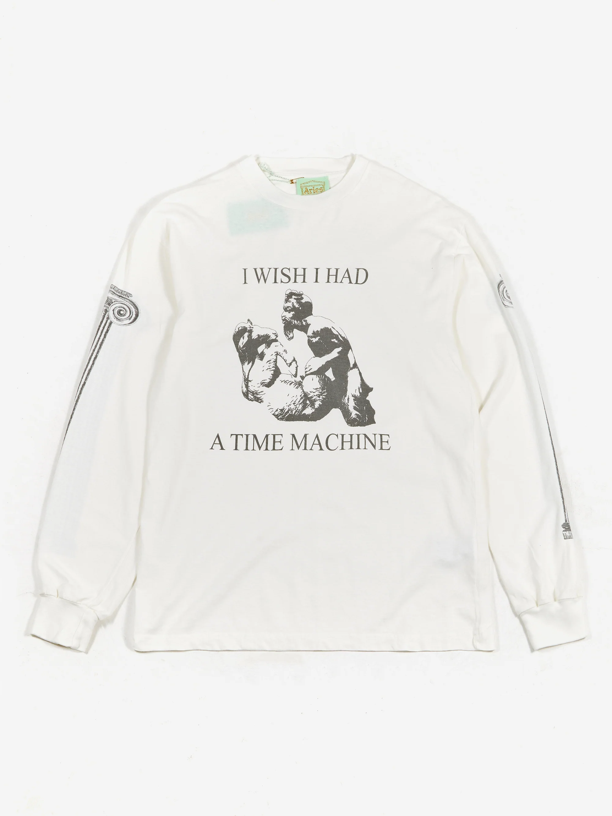 Aries Time Machine Long Sleeve Tee - Off White - Image 4
