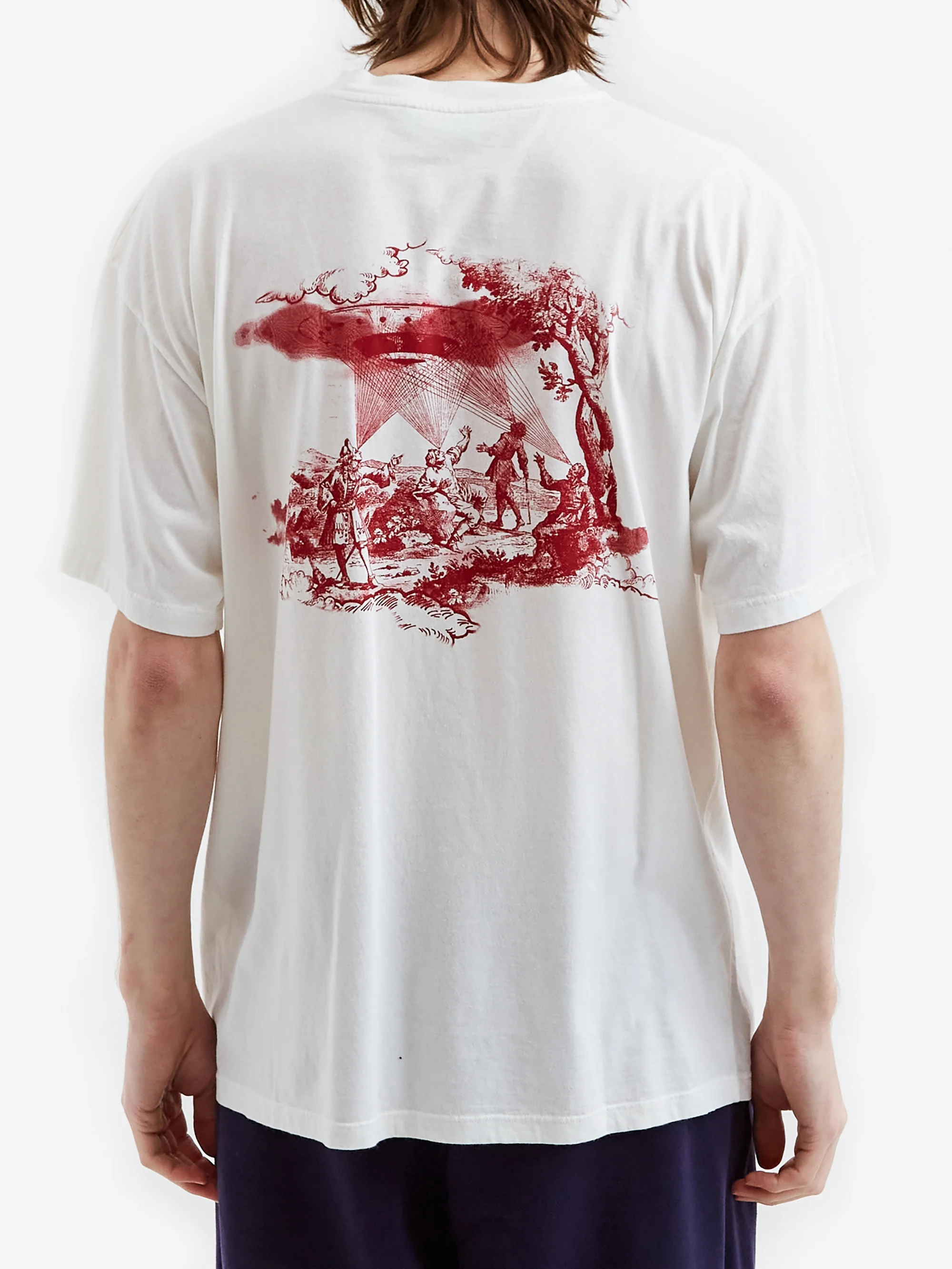 Aries UFO Toile de Jouy SS Tee - Off White - Image 6