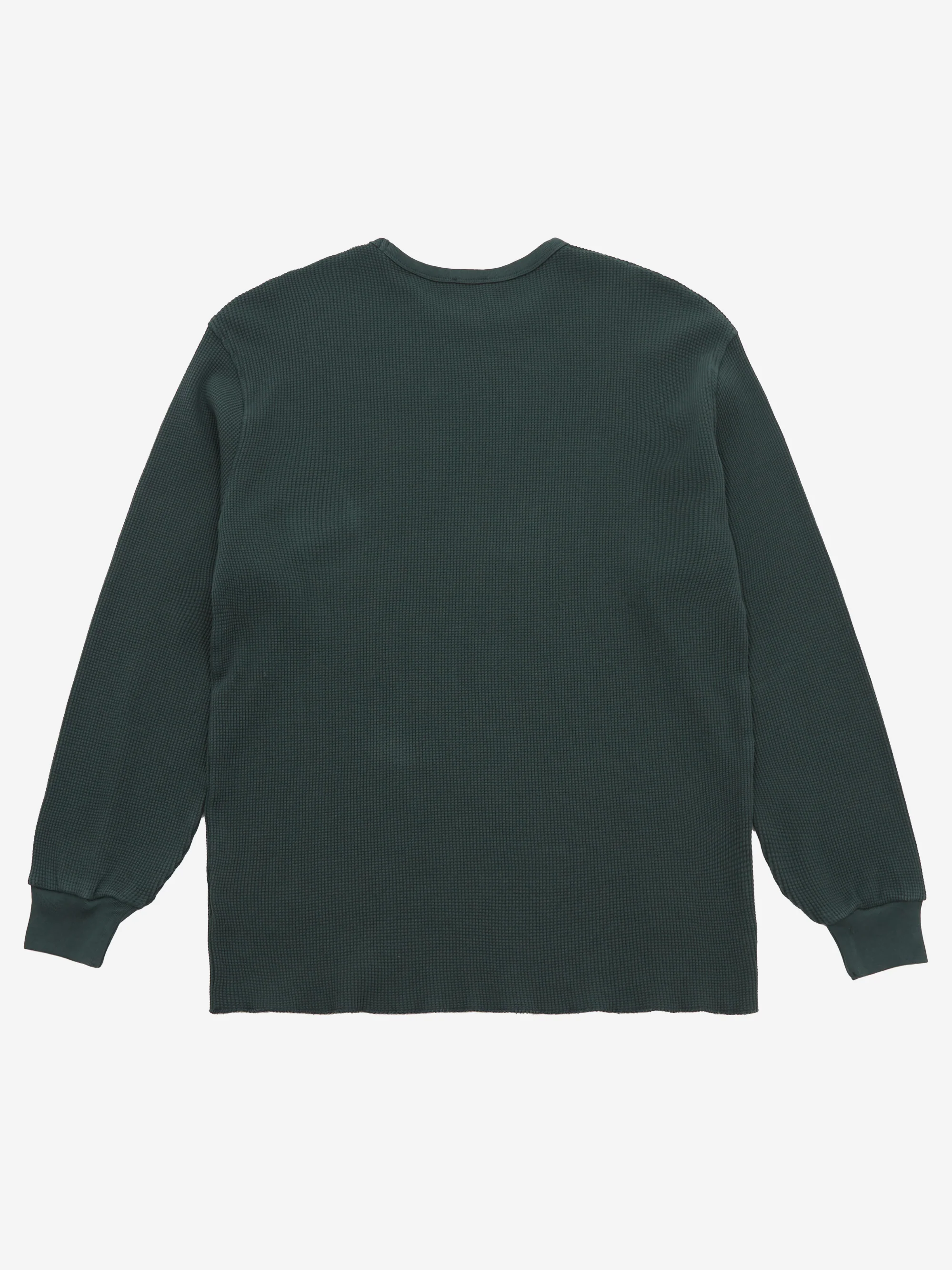 Aries Waffle Long Sleeve T-Shirt - Dark Olive - Image 4