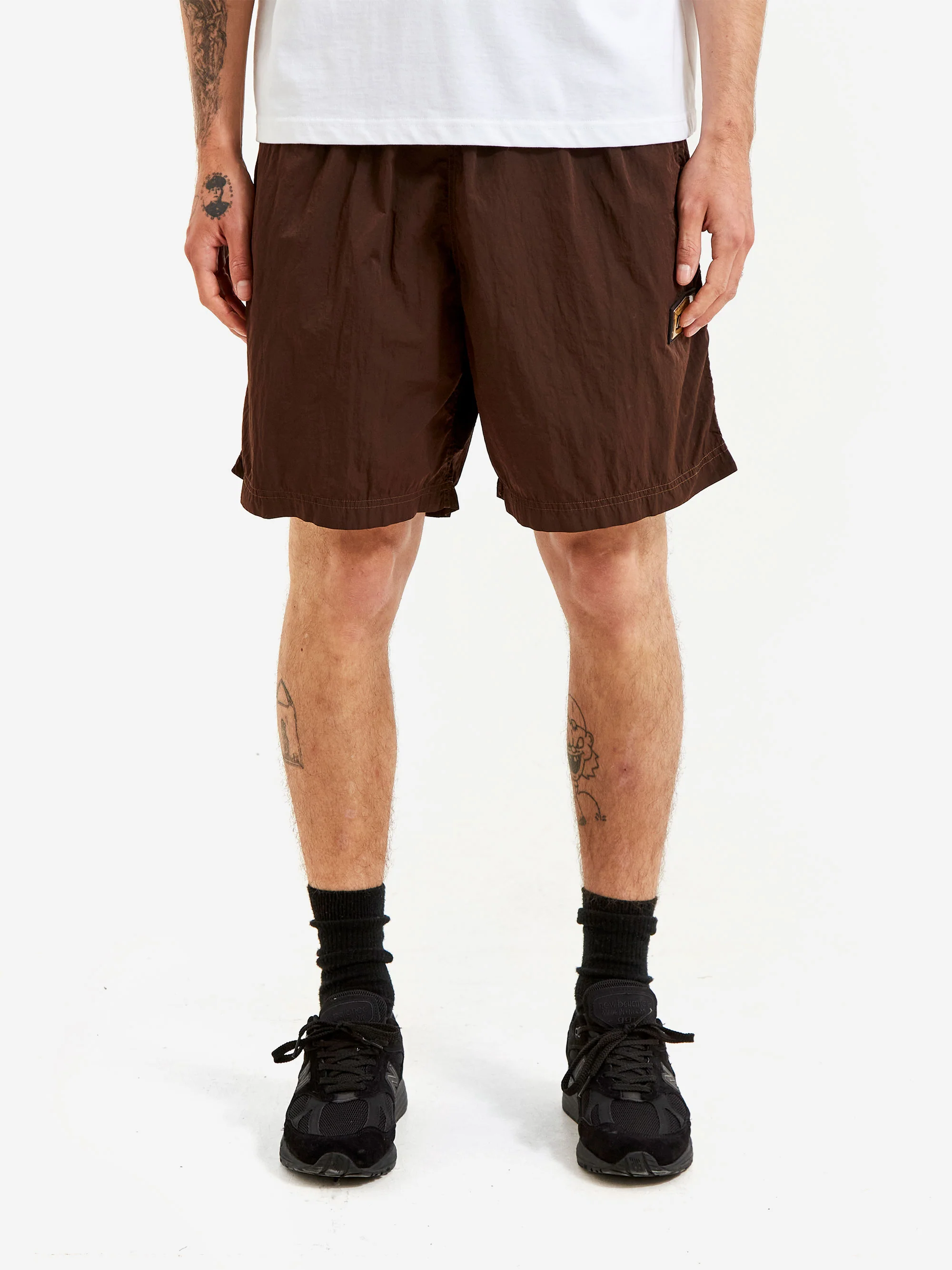 Aries Windcheater Short - Brown - Image 2