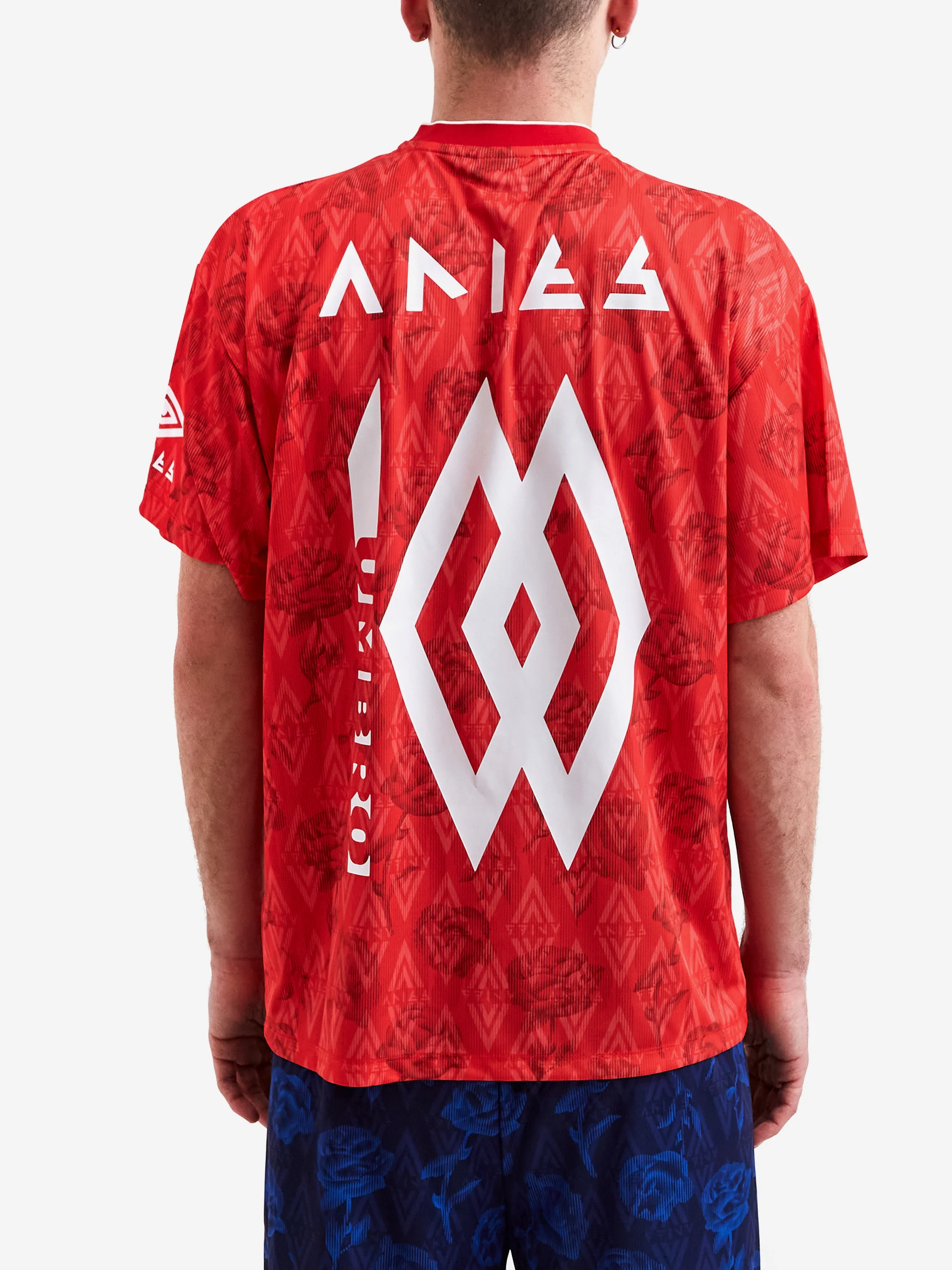 Aries x Umbro Red Roses SS Football Jersey - Red - Image 6