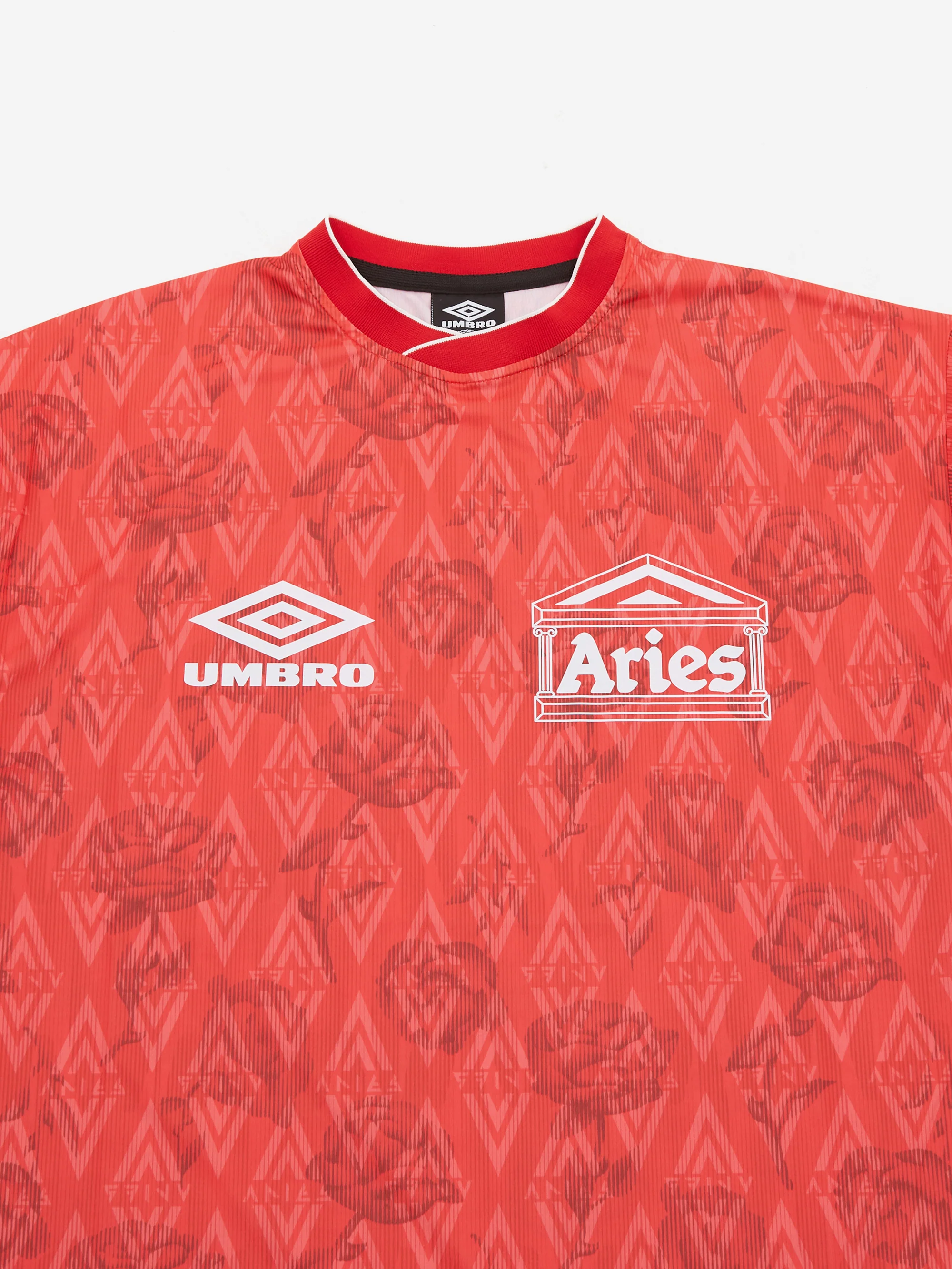 Aries x Umbro Red Roses SS Football Jersey W - Red - Image 5