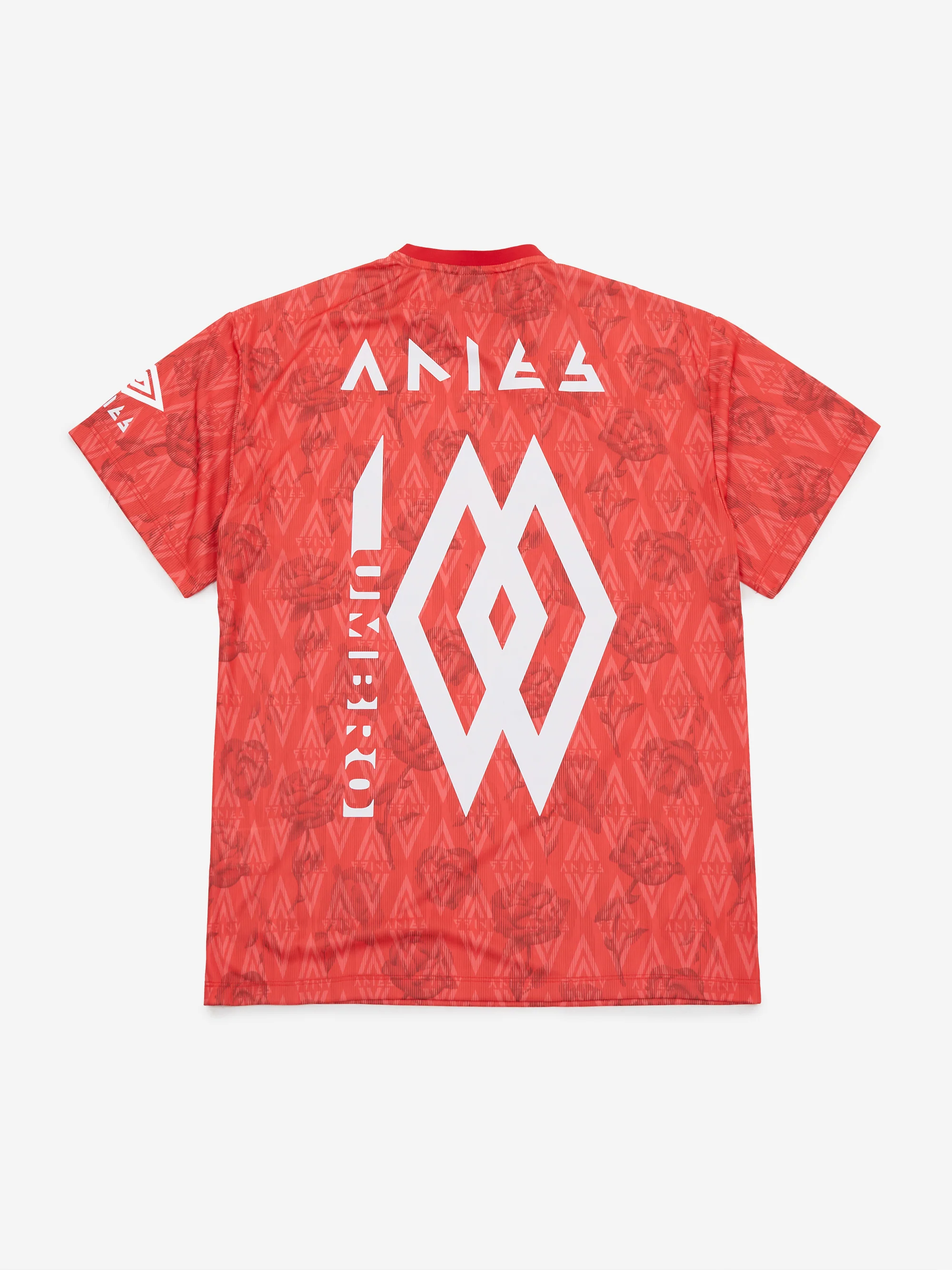 Aries x Umbro Red Roses SS Football Jersey W - Red - Image 6