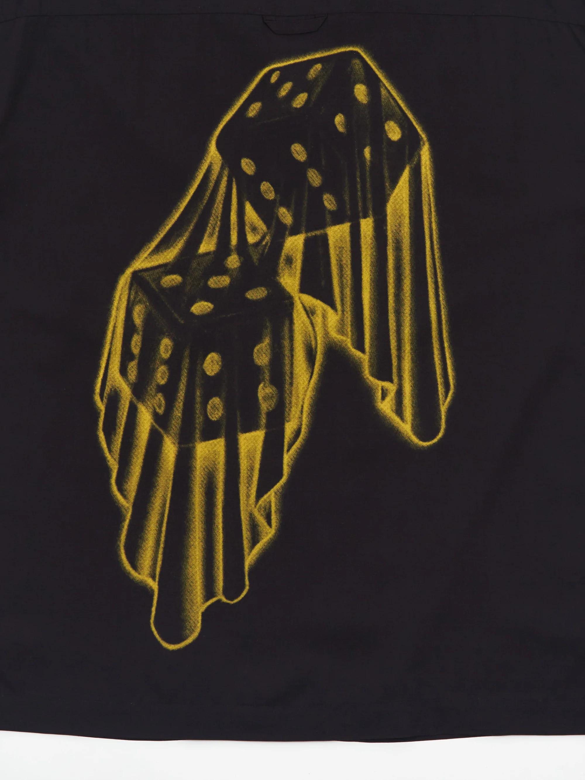 Awake NY Dice Printed Rayon Camp Short Sleeve Shirt - Black - Image 6