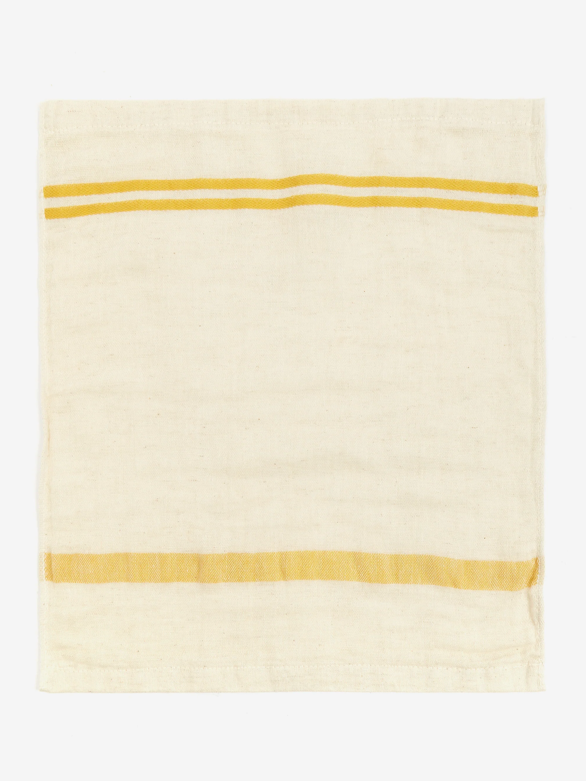 AXCIS Natural Linen Japanese Handtowel - Yellow - Image 2