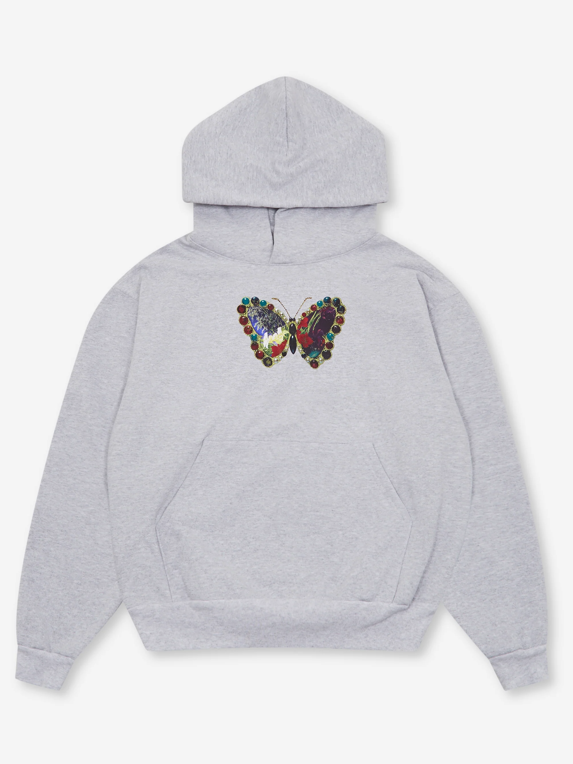 b.Eautiful Jewel Hoodie - Heather Grey