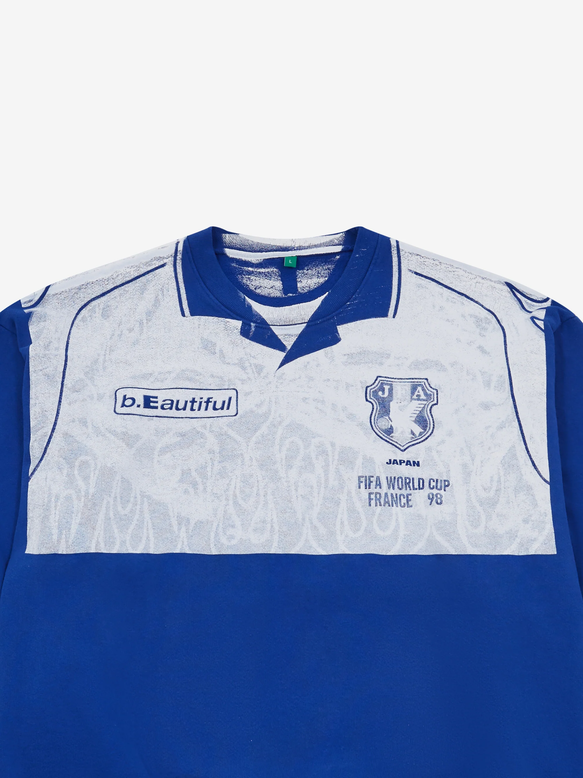 b.Eautiful Soccer Jersey 1 Crewneck Sweatshirt - Cobalt Blue - Image 2