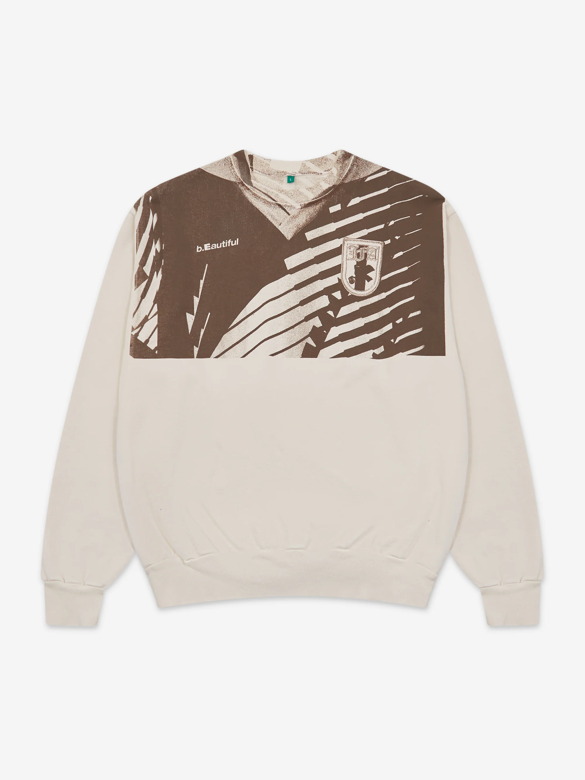 b.Eautiful Soccer Jersey 1 Crewneck Sweatshirt - Crème