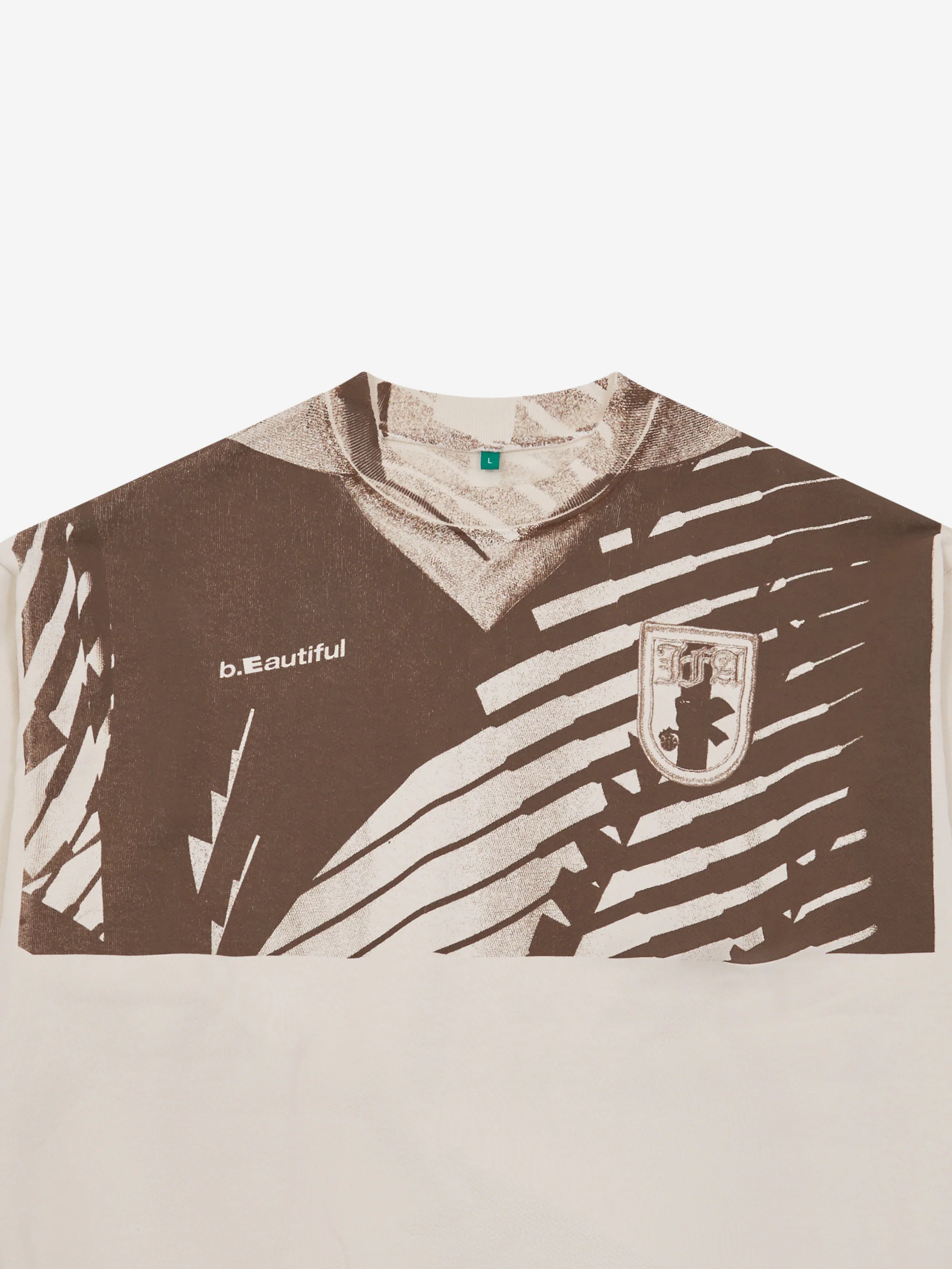 b.Eautiful Soccer Jersey 1 Crewneck Sweatshirt - Crème - Image 2