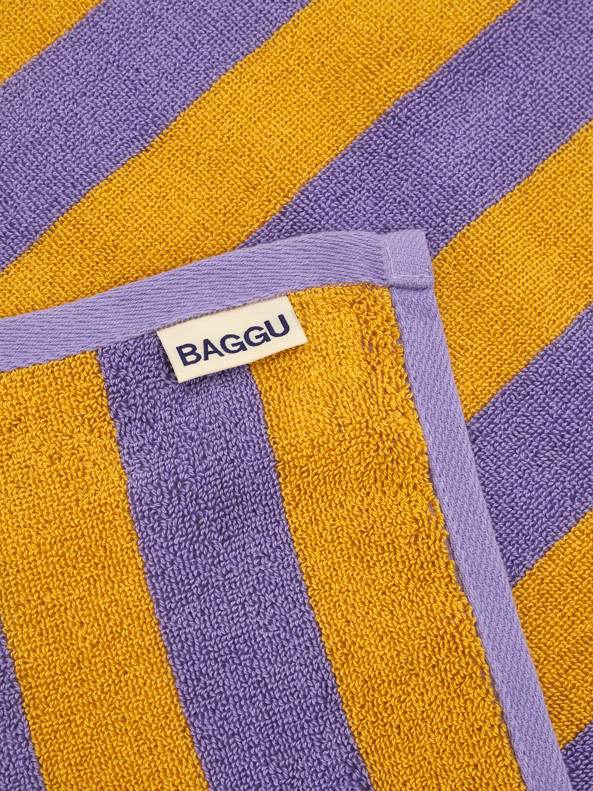 BAGGU Bath Towel - Sunset Quilt Stripe - Image 4
