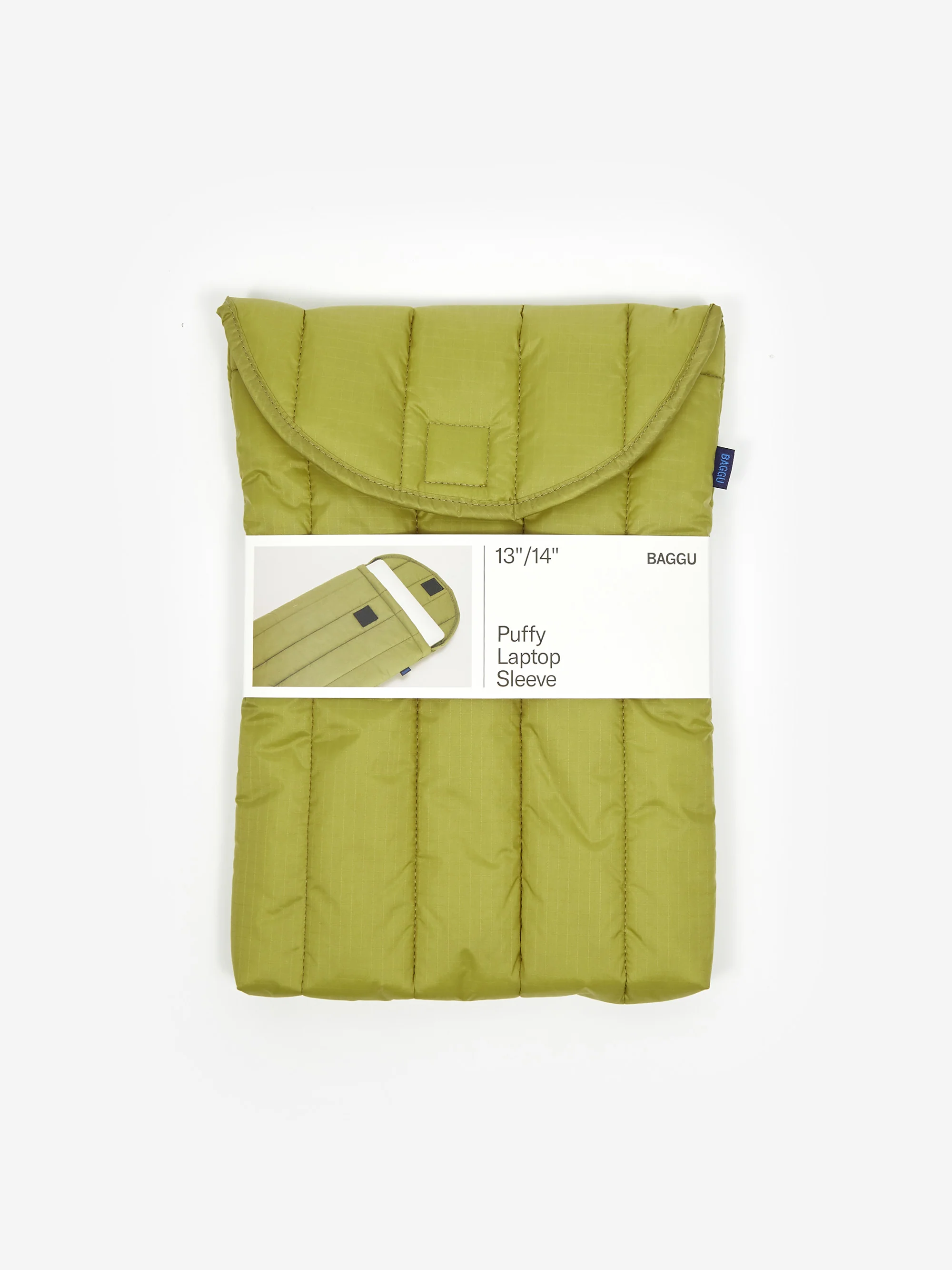 BAGGU Puffy Laptop Sleeve 13"/14" - Pistachio - Image 5