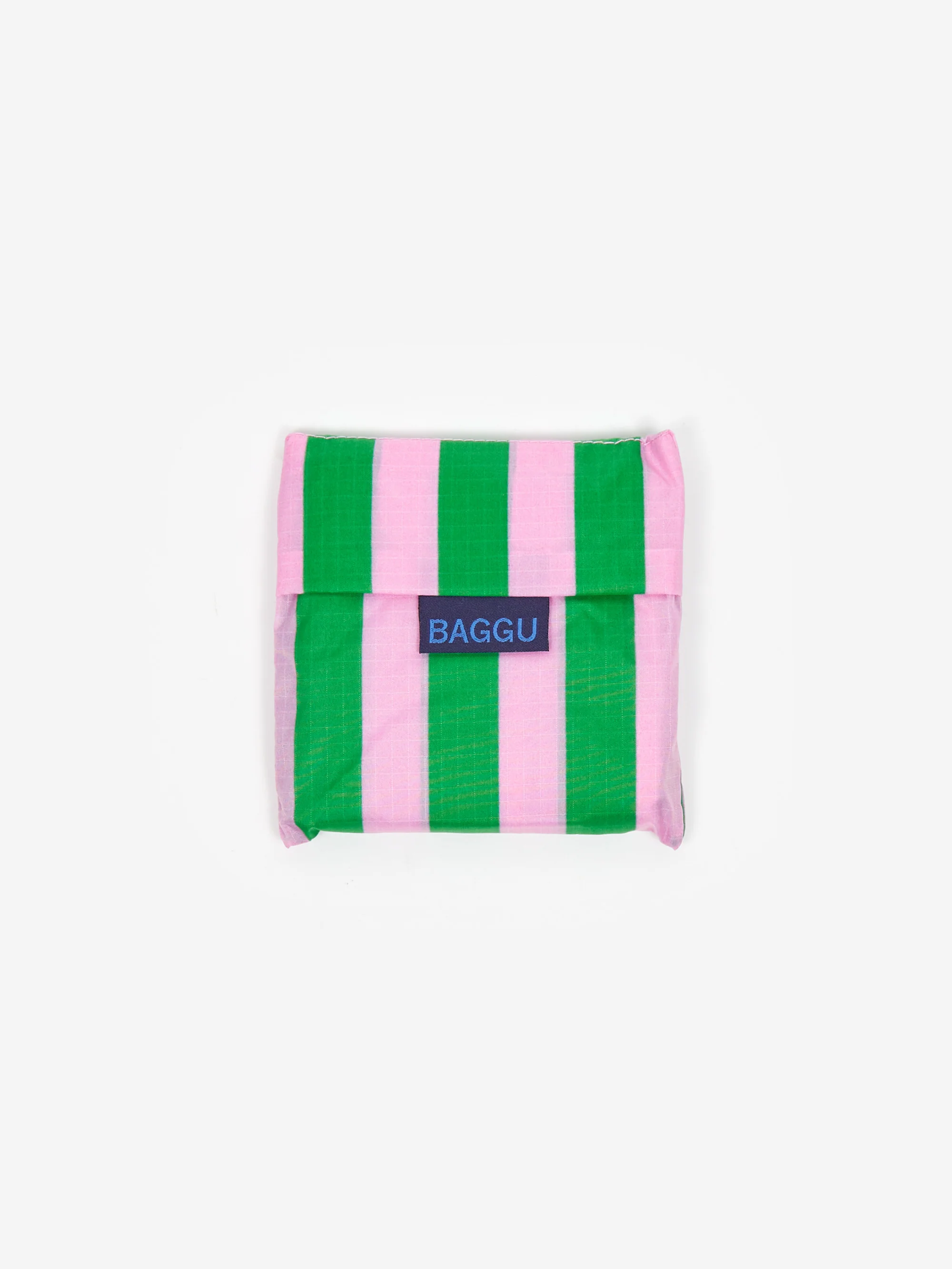 BAGGU Standard Baggu - Pink Green Awning Stripe - Image 4
