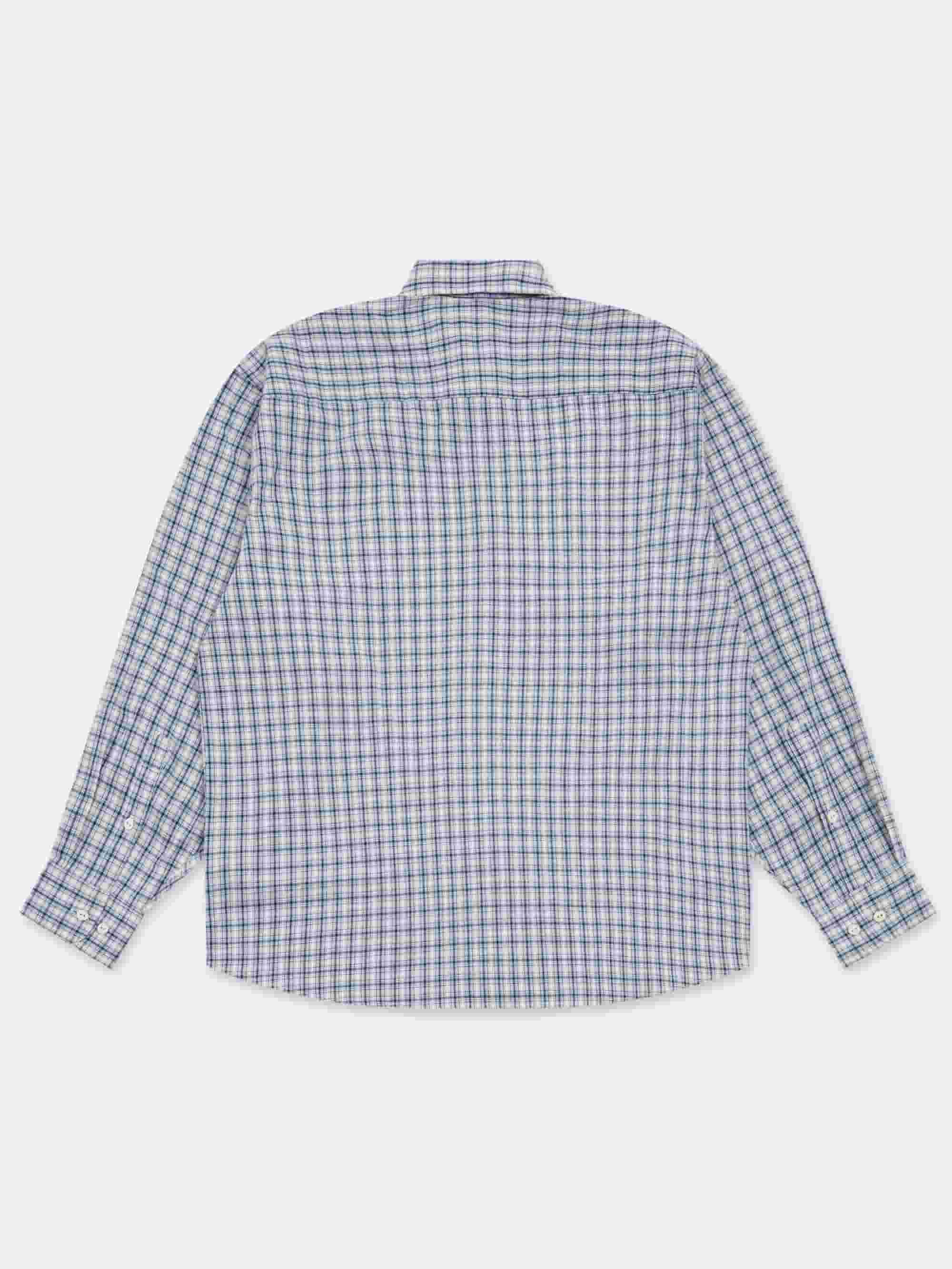 Baserange Claude Shirt - Blue Check - Image 6